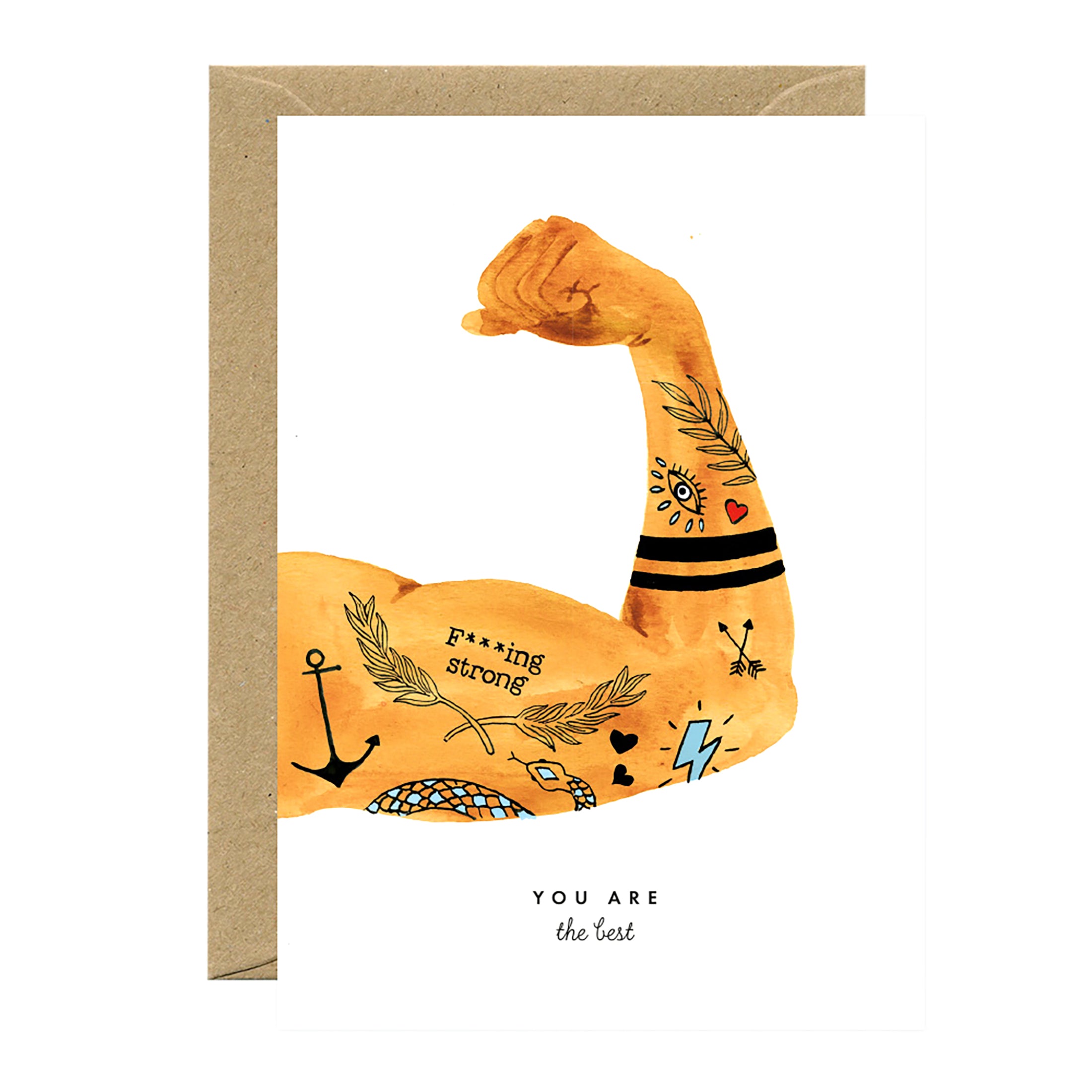 Herring & Bones - Concept Store Joyeux - All The Ways To Say - Cartes - Carte "Gold You're the Best Man"