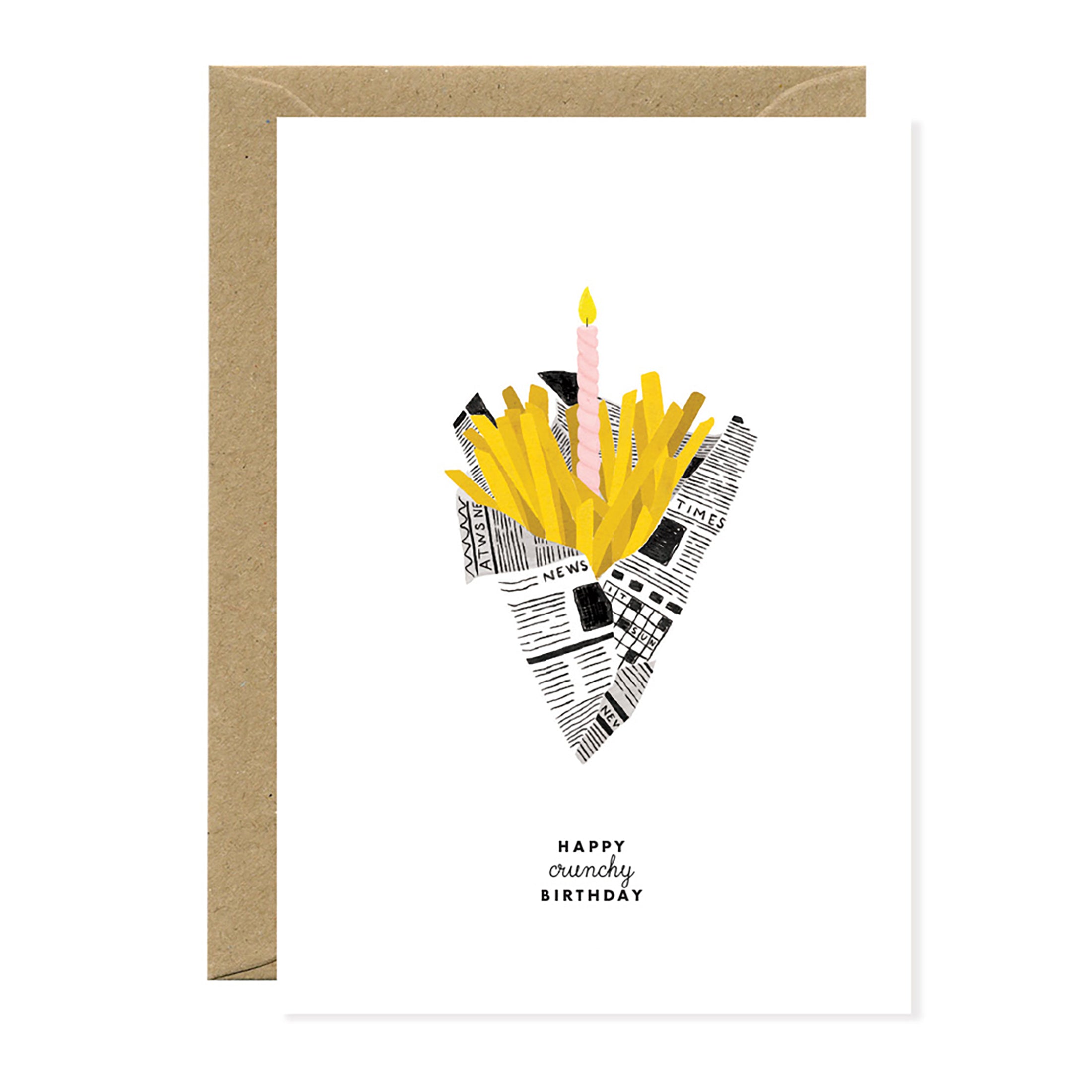 Herring & Bones - Concept Store Joyeux - All The Ways To Say - Cartes - Carte "Happy Crunchy Birthday"