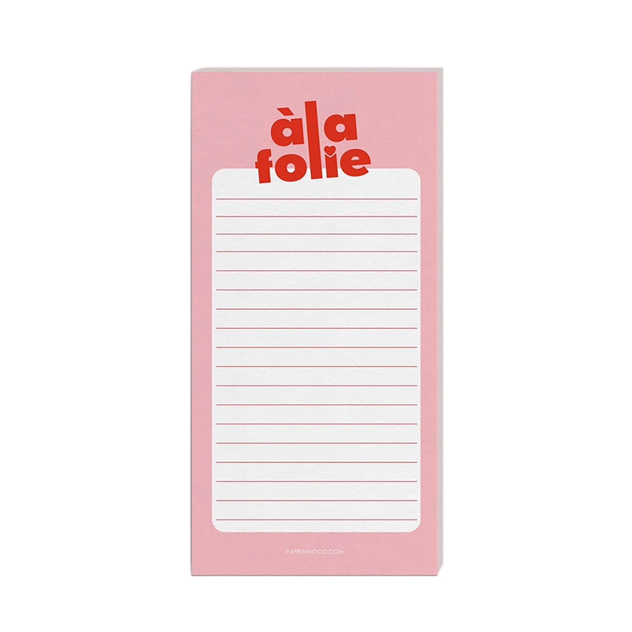 Herring & Bones - Concept Store Joyeux - Papier and Co. - Bloc-notes - Bloc-notes "A la folie"