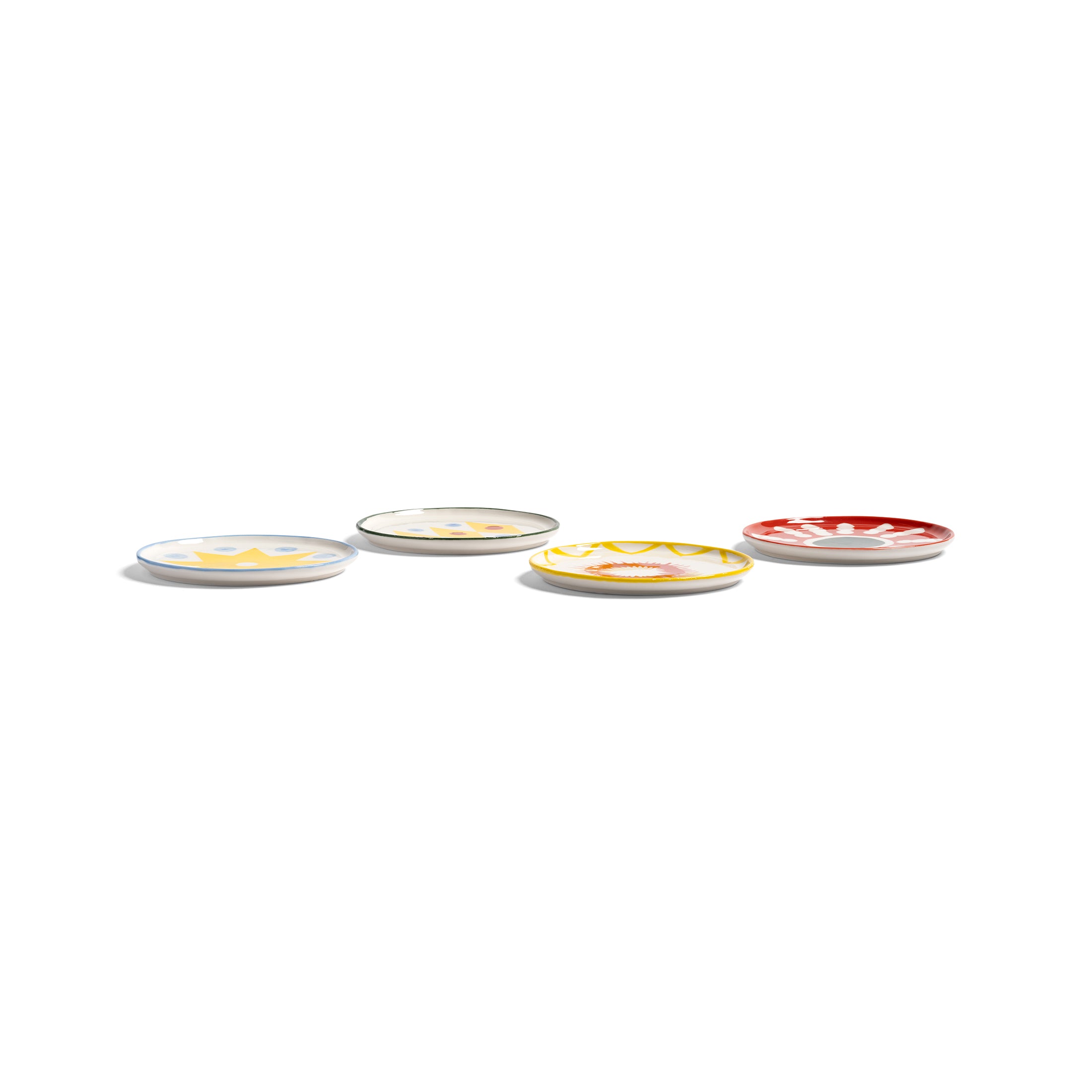 Herring & Bones - Concept Store Joyeux - &klevering - Assiettes - Lot de 4 petites assiettes "Festivo"