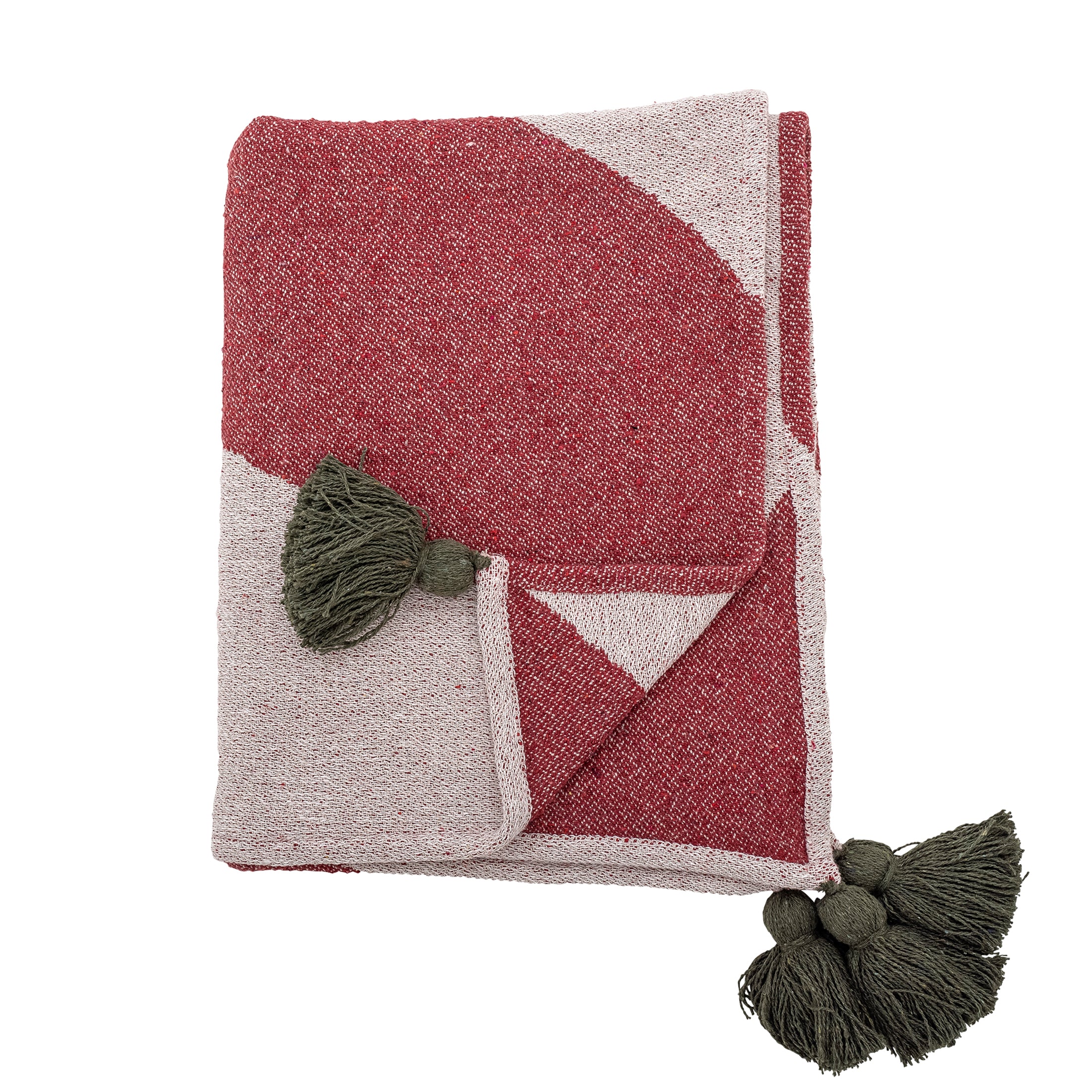 Herring & Bones - Concept Store Joyeux - Bloomingville - Plaids - Plaid de Noël en coton recyclé "Jolly"