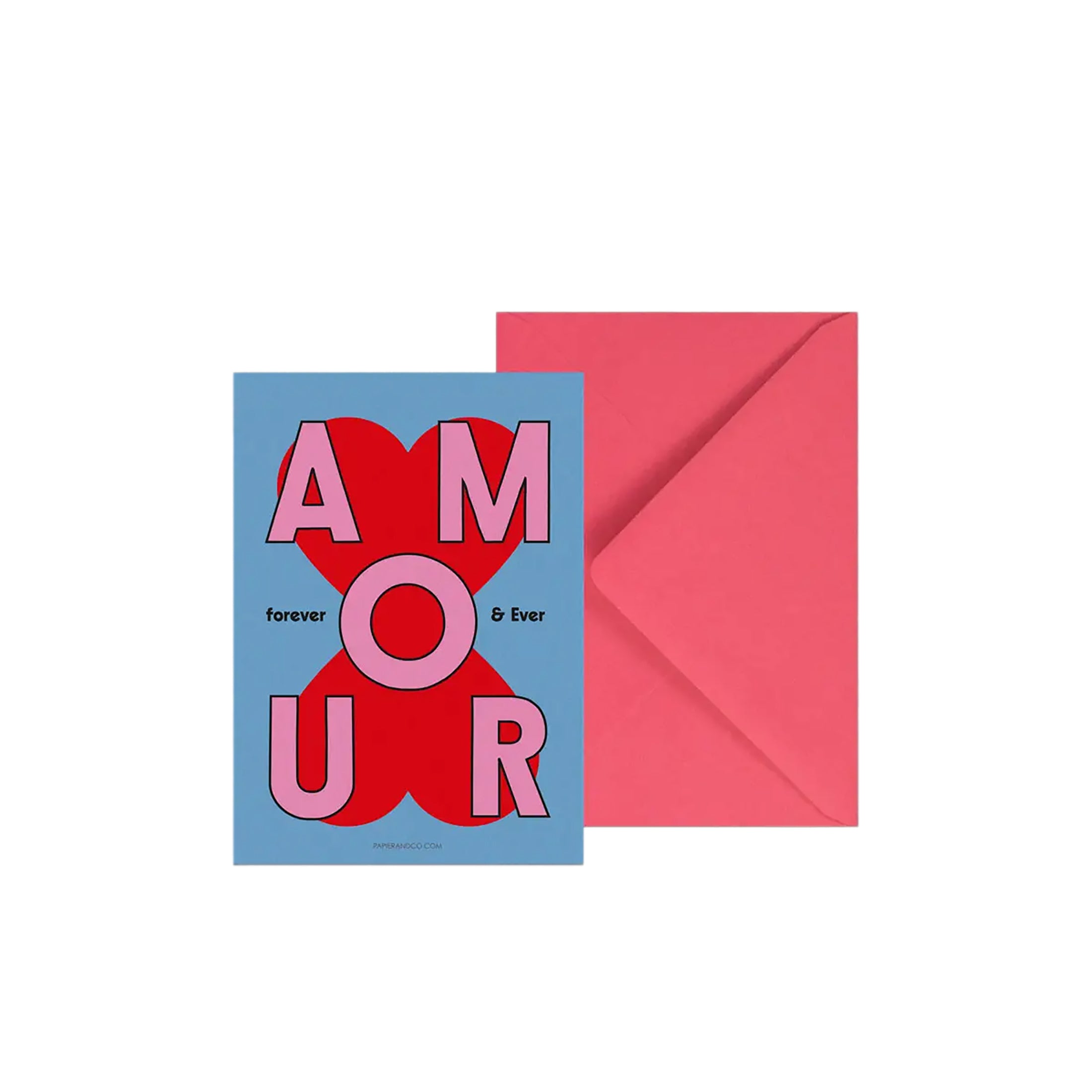 Herring & Bones - Concept Store Joyeux - Papier and Co. - Cartes - Carte simple "Amour forever and ever"