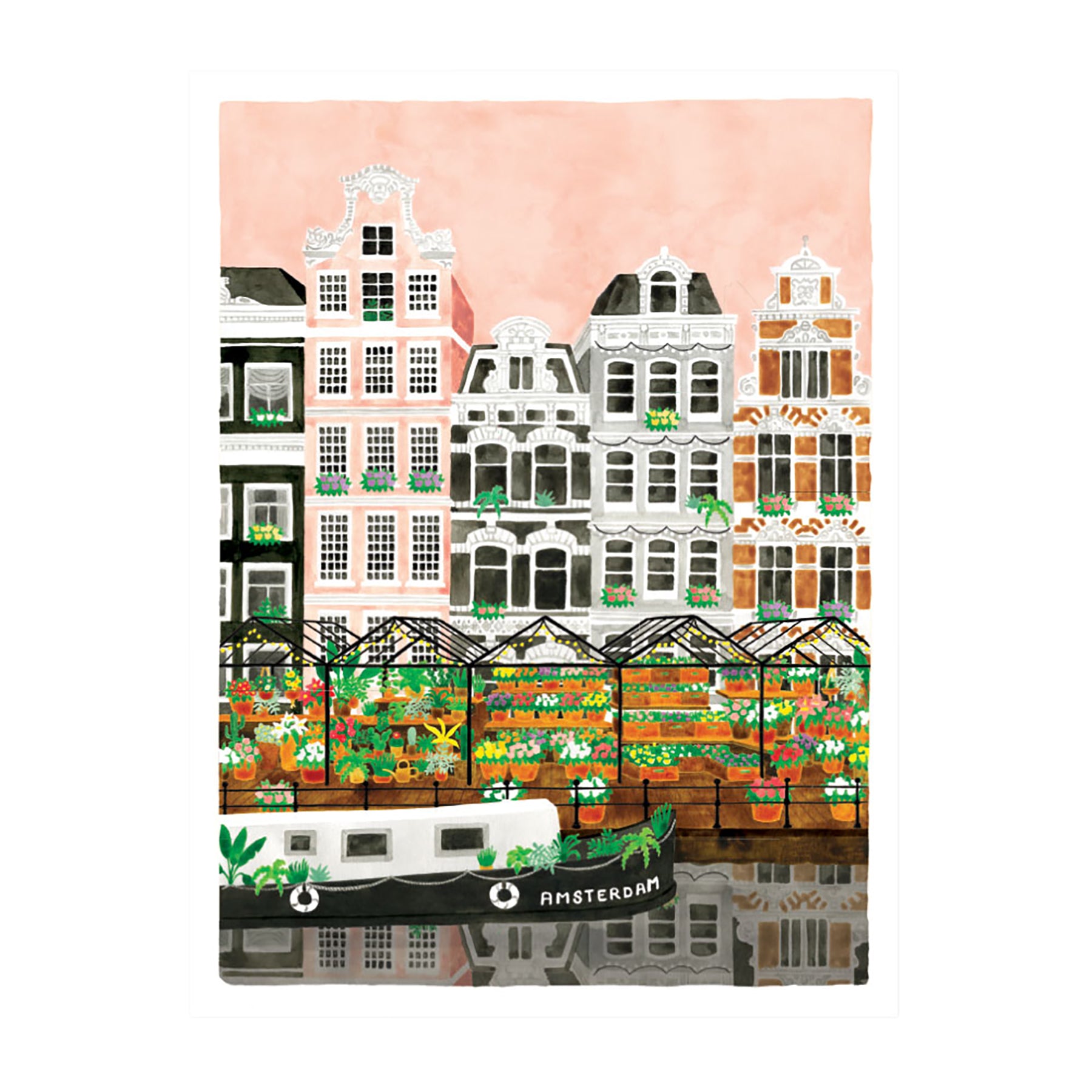 Herring & Bones - Concept Store Joyeux - All The Ways To Say - Affiches et posters - Affiche "Amsterdam"