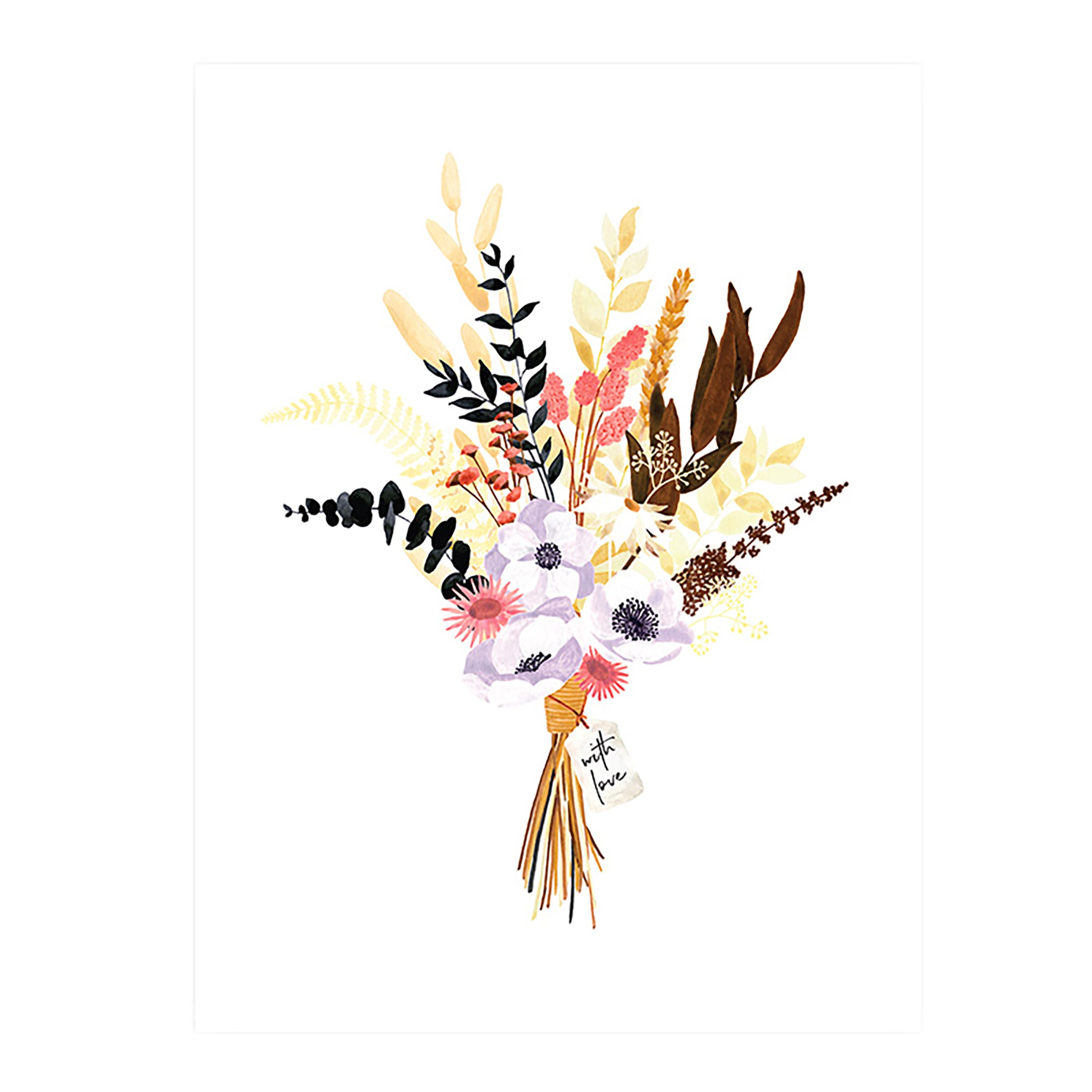 Herring & Bones - Concept Store Joyeux - All The Ways To Say - Affiches et posters - Affiche "Bouquet"