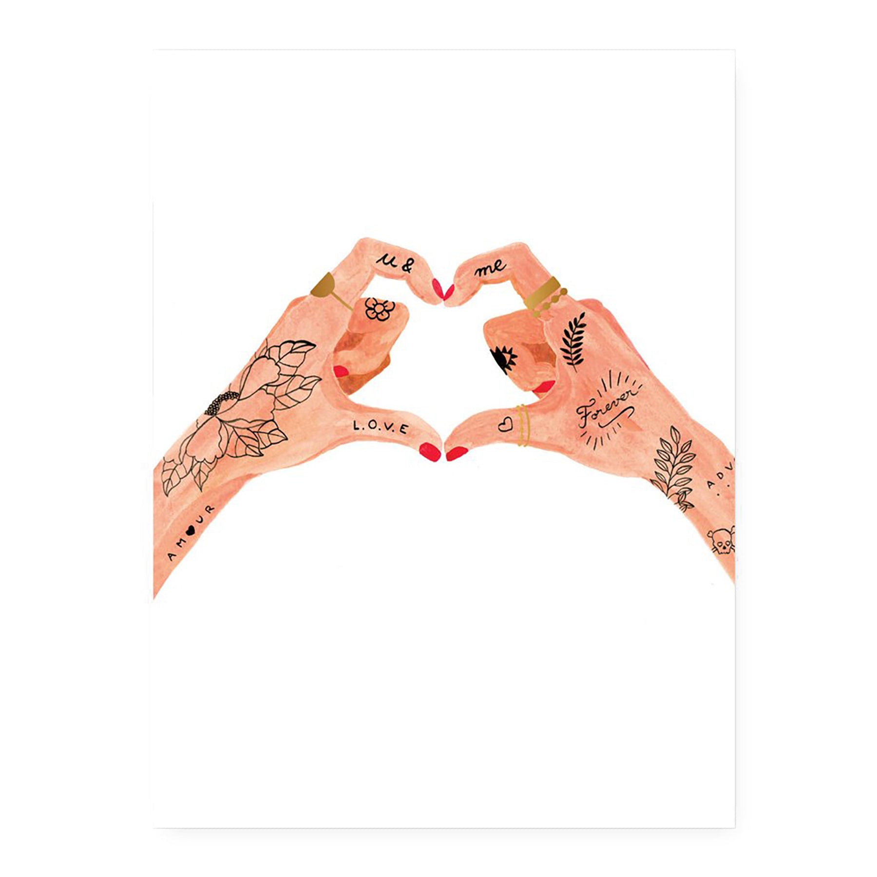 Herring & Bones - Concept Store Joyeux - All The Ways To Say - Affiches et posters - Affiche "Hands of Love"