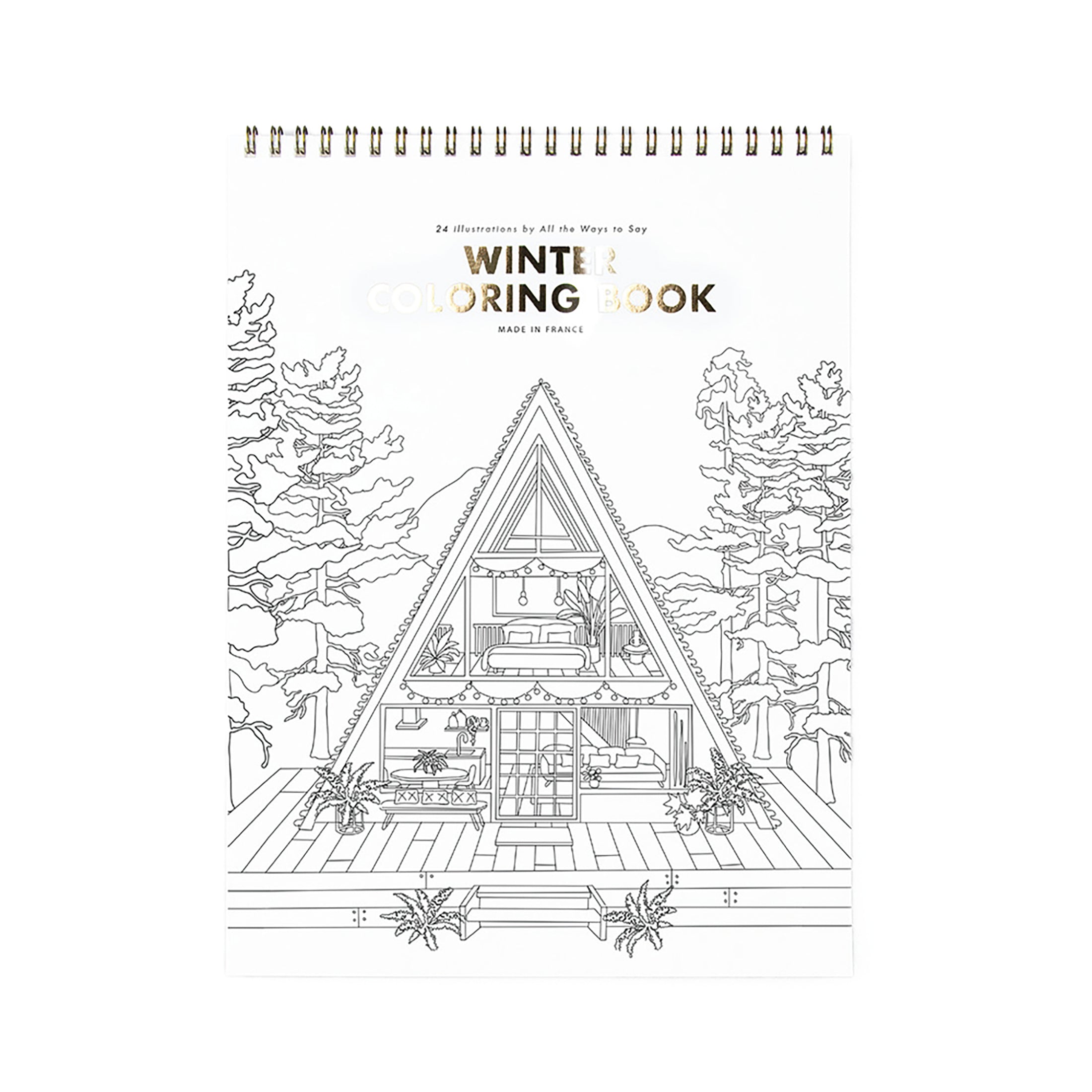 Herring & Bones - Concept Store Joyeux - All The Ways To Say - Carnets - Livre de coloriage "Winter"