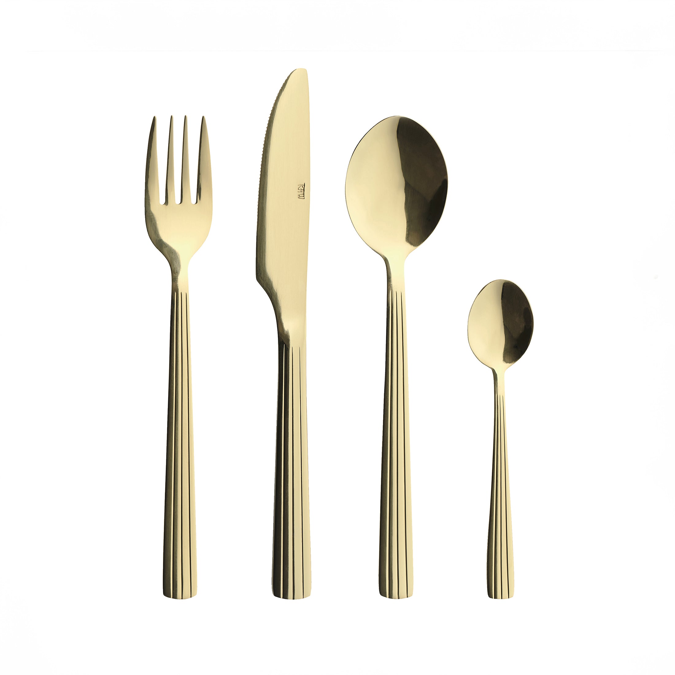 Herring & Bones - Concept Store Joyeux - Aida - Couverts - Set de 16 couverts couleur "Champagne"