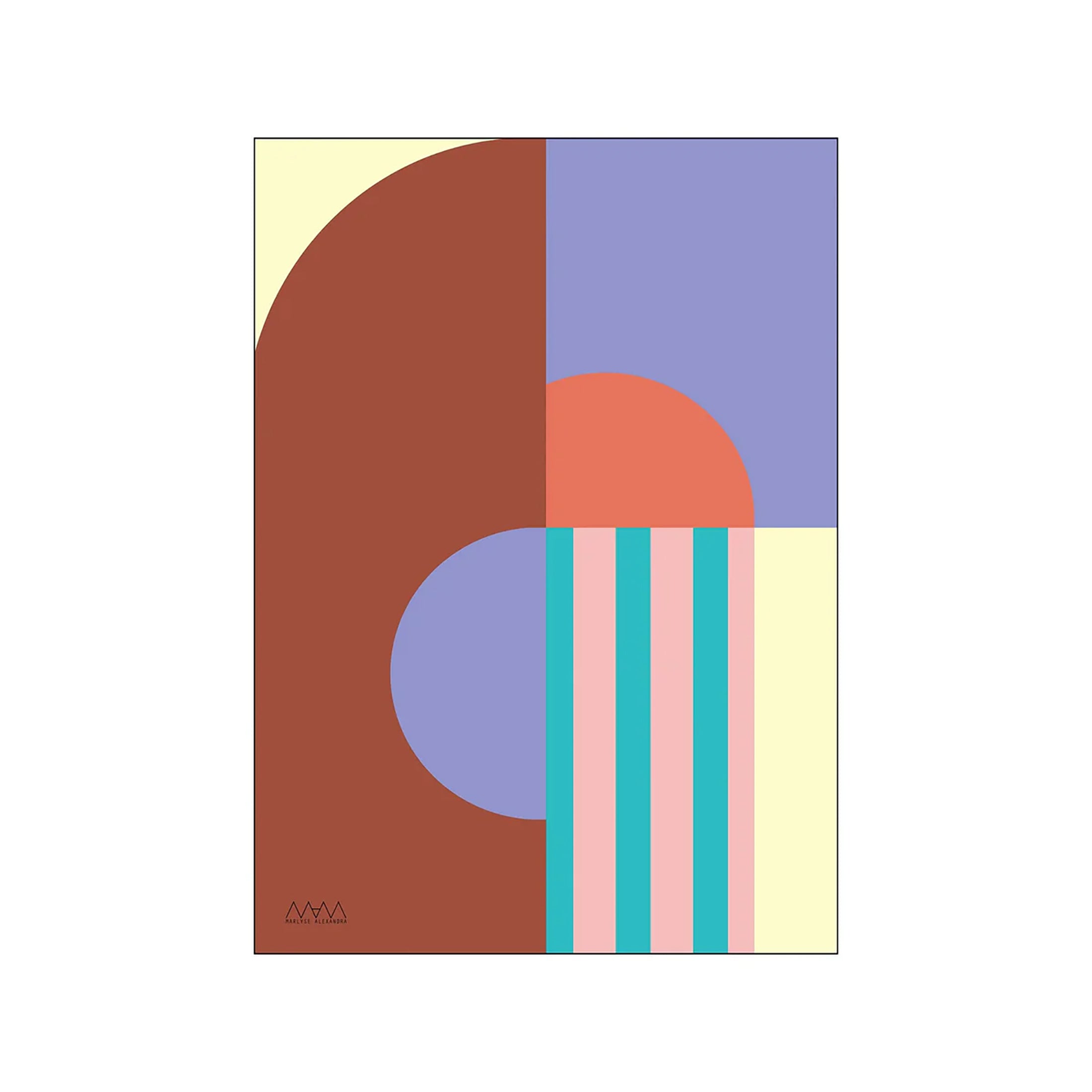 Herring & Bones - Concept Store Joyeux - Poster & Frame - Affiches et posters - Affiche STUDIO MAM "Colorblock 4"