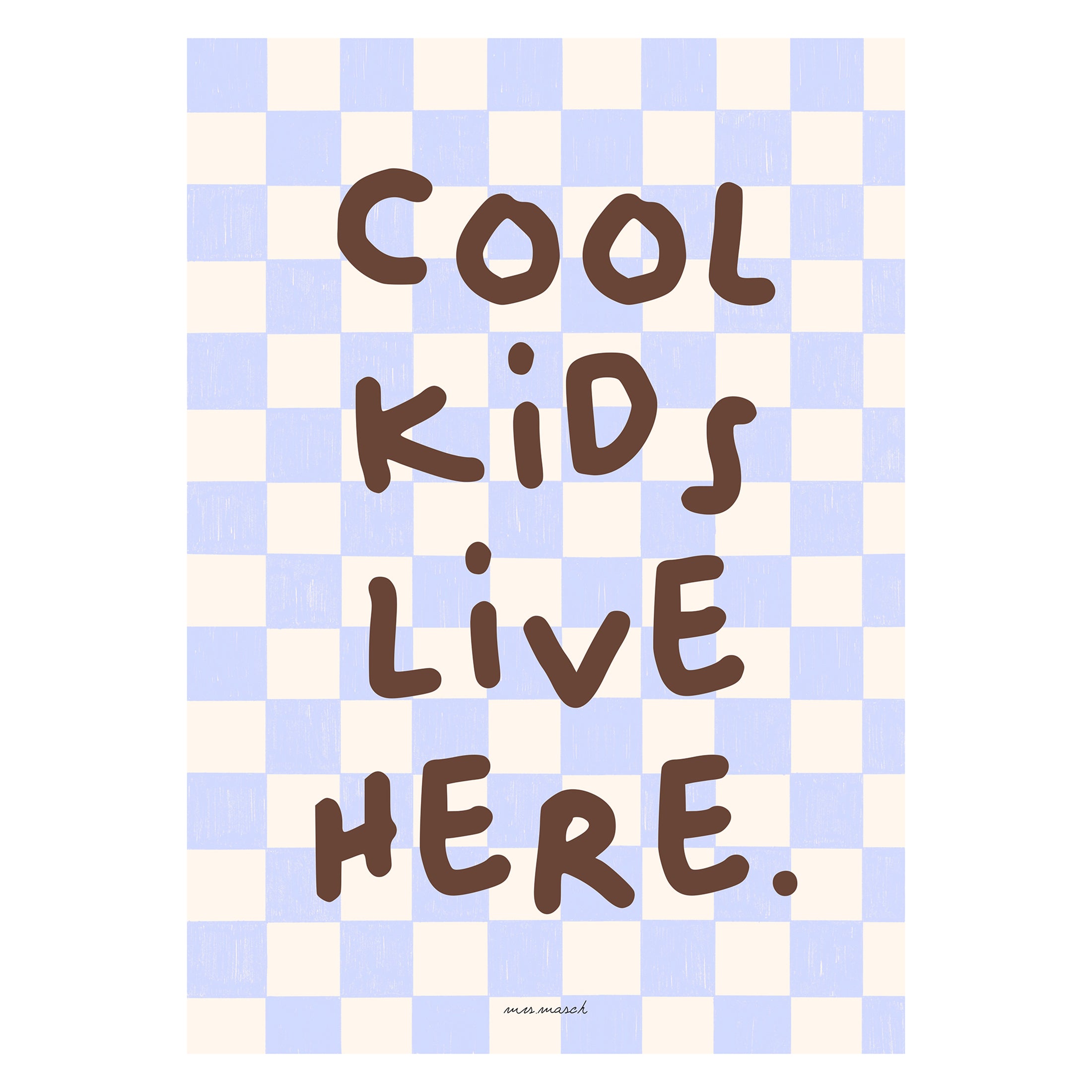 Herring & Bones - Concept Store Joyeux - Mrs Masch - Affiches et posters - Affiche "Cool Kids"