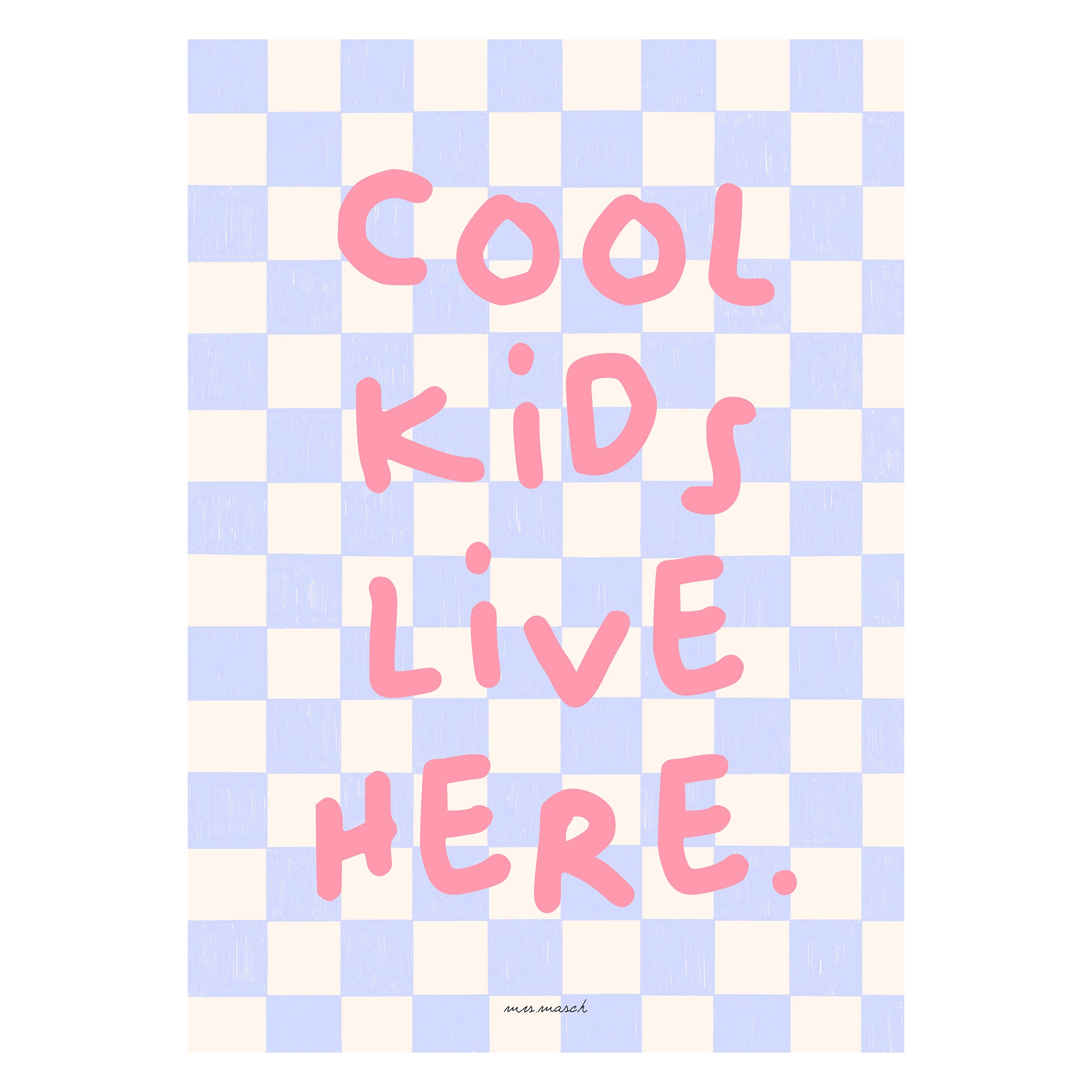 Herring & Bones - Concept Store Joyeux - Mrs Masch - Affiches et posters - Affiche "Cool Kids"