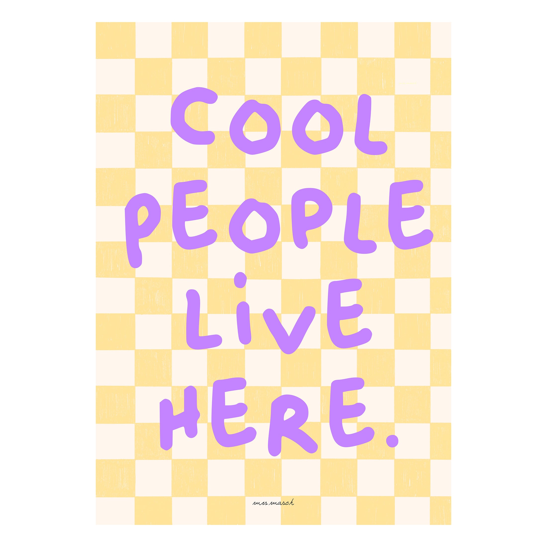 Herring & Bones - Concept Store Joyeux - Mrs Masch - Affiches et posters - Affiche "Cool People"