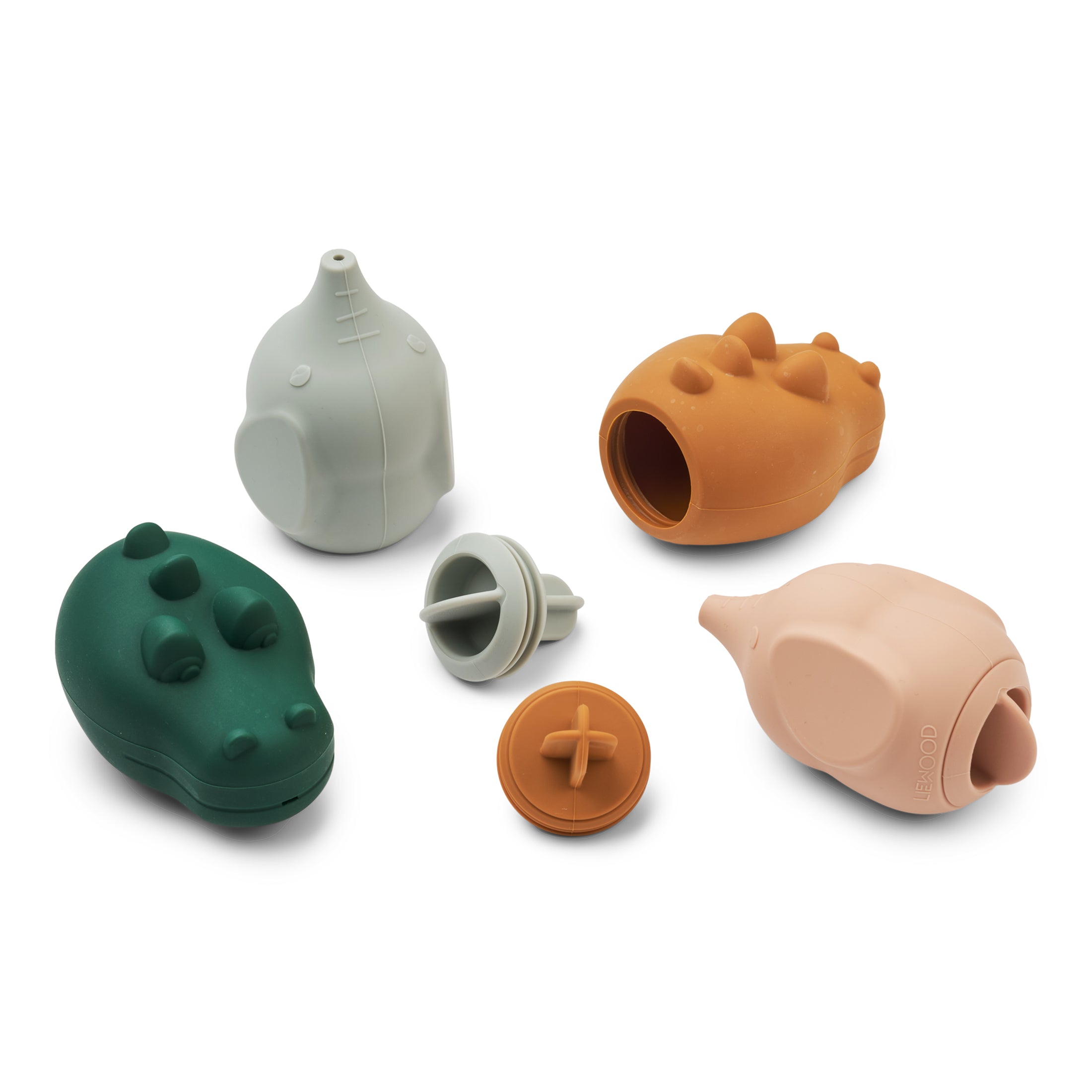 Herring & Bones - Concept Store Joyeux - LIEWOOD - Peluches et Jouets - Lot de 4 jouets pour le bain "Carolina"