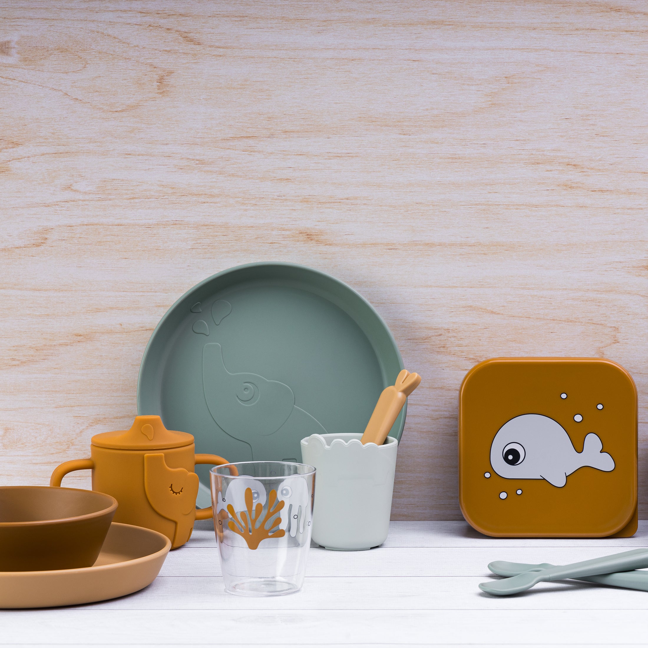 Herring & Bones - Concept Store Joyeux - Done By Deer - Boîtes à goûter - Lot de 3 boîtes à goûter