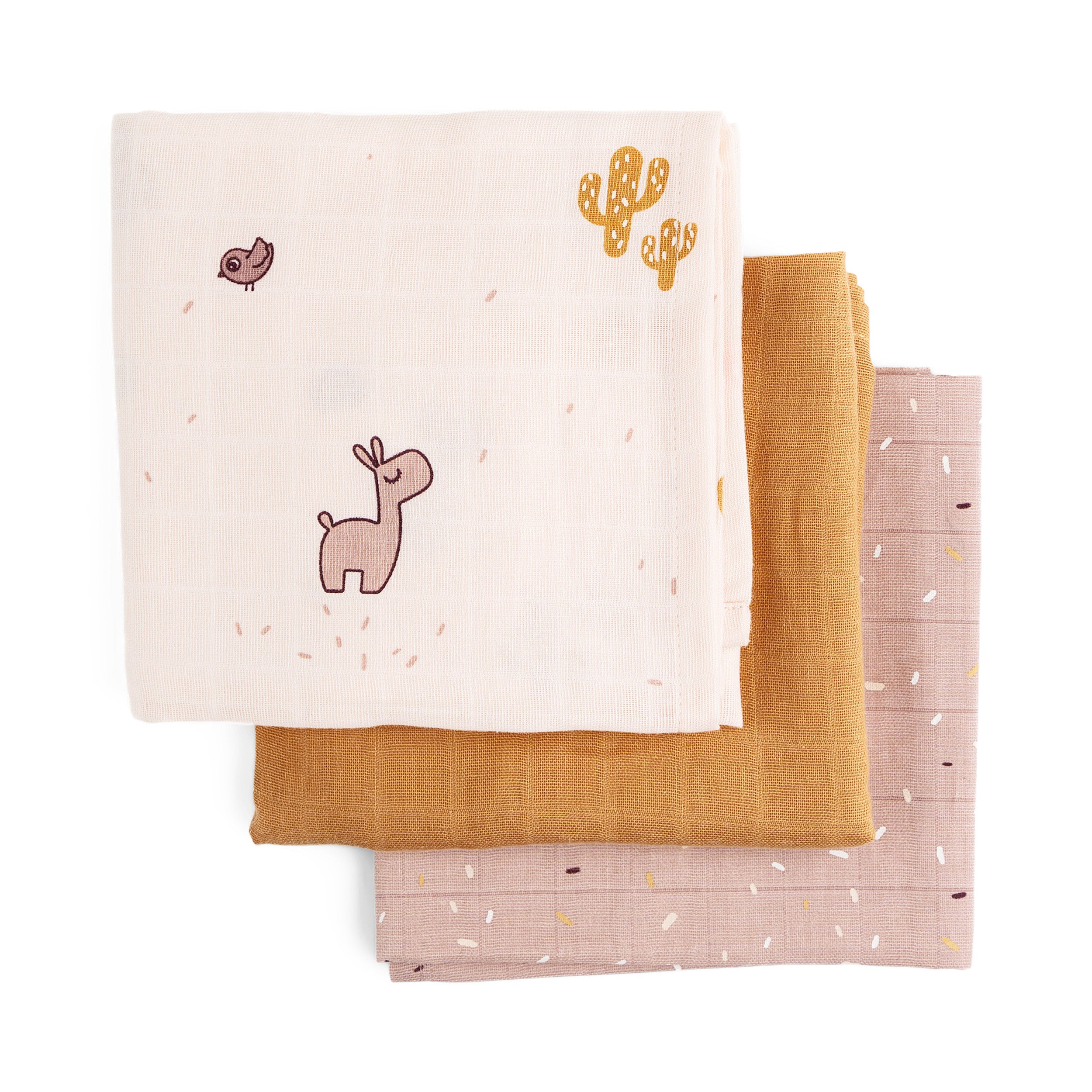 Herring & Bones - Concept Store Joyeux - Done By Deer - Langes - Lot de 3 langes Deer Friends