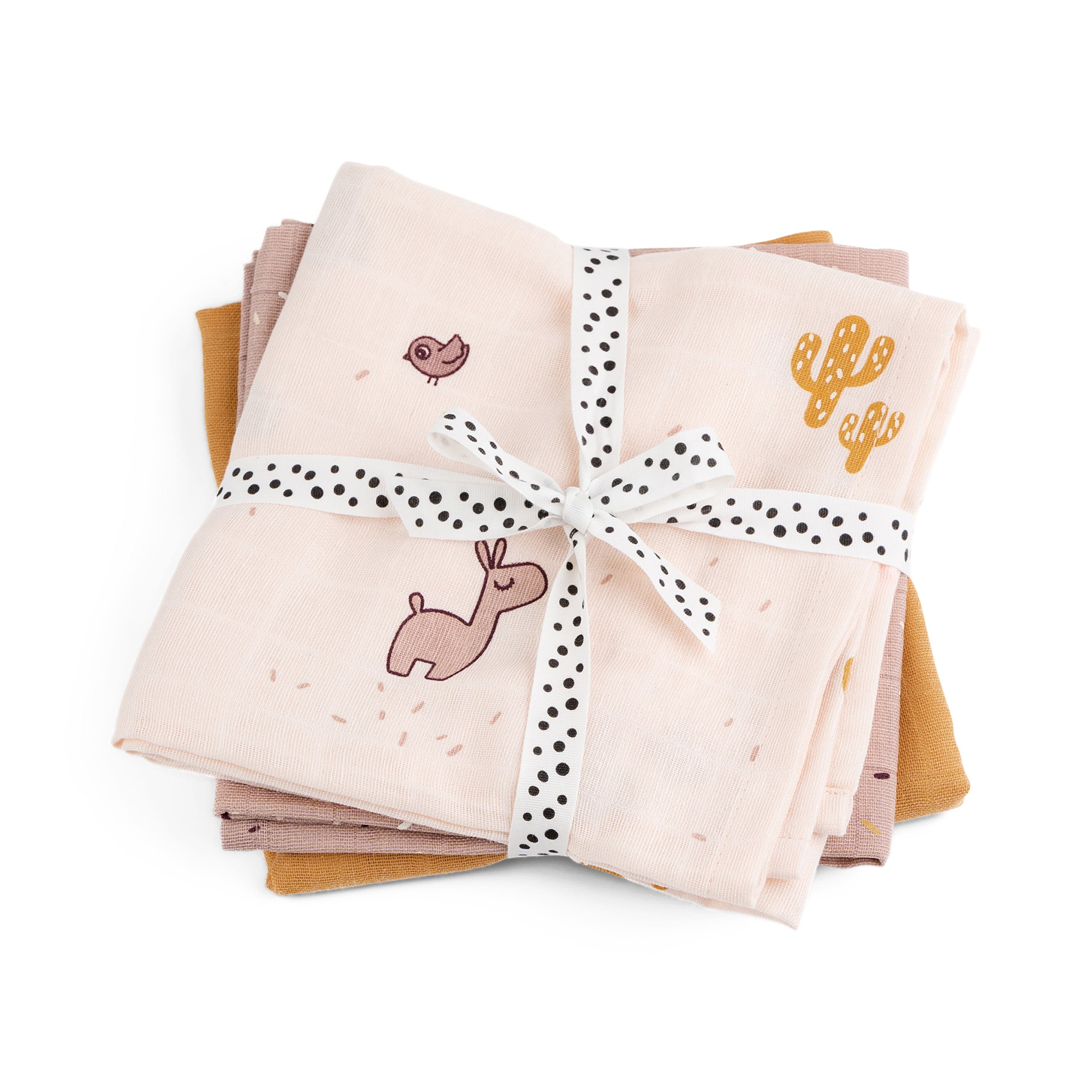 Herring & Bones - Concept Store Joyeux - Done By Deer - Langes - Lot de 3 langes Deer Friends