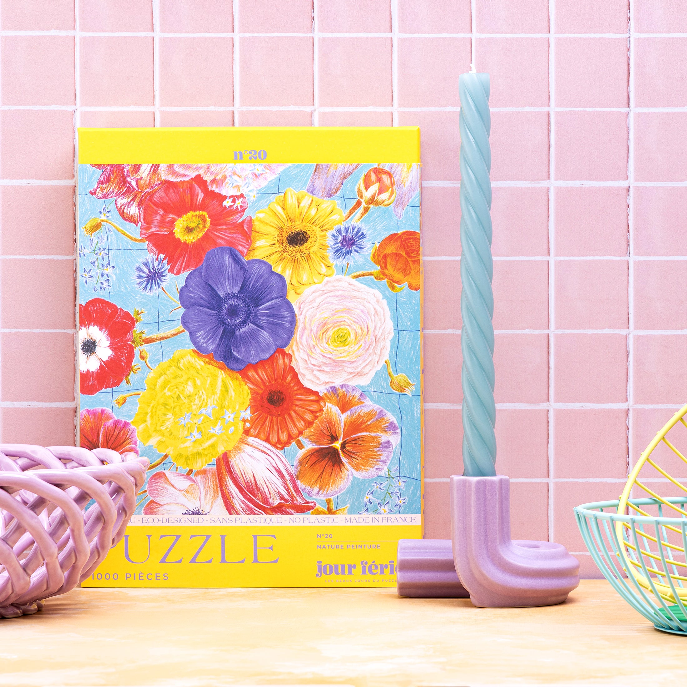 Herring & Bones - Concept Store Joyeux - &klevering - Bougies Déco - Bougie "Marshmallow"
