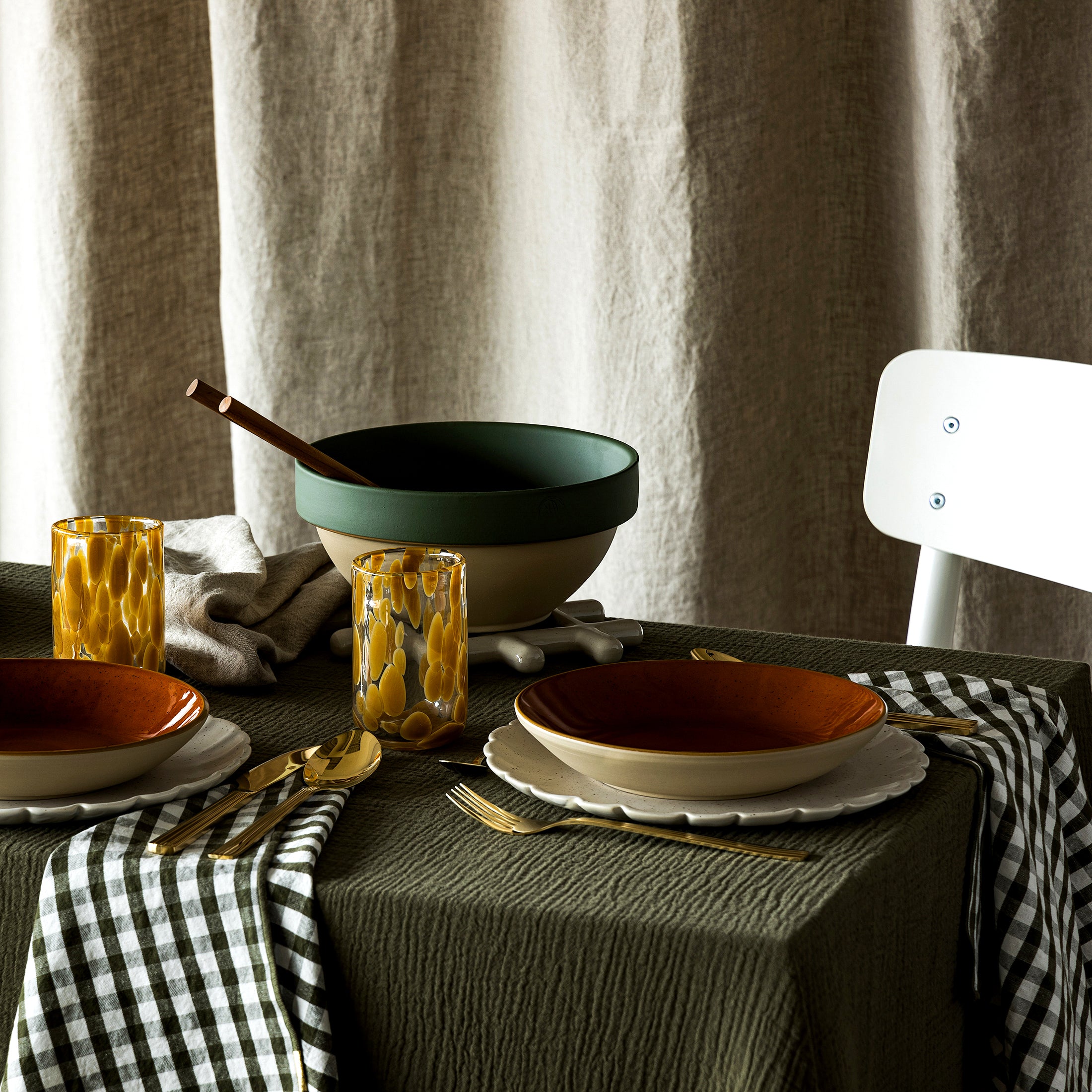 Herring & Bones - Concept Store Joyeux - Les Pensionnaires - Serviettes de table - Lot de 2 serviettes de table vichy