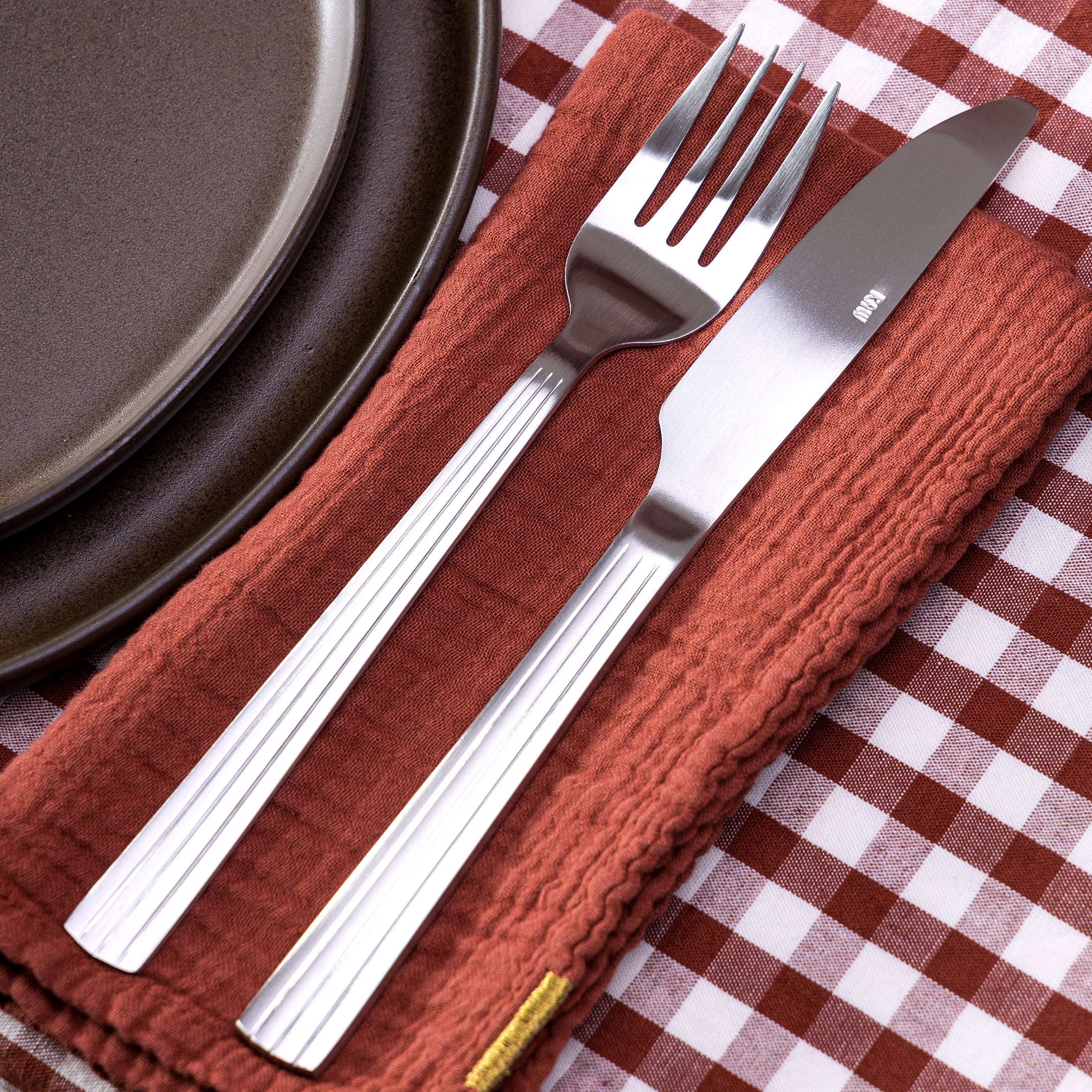 Herring & Bones - Concept Store Joyeux - Les Pensionnaires - Serviettes de table - Lot de 2 serviettes de table en double gaze de coton