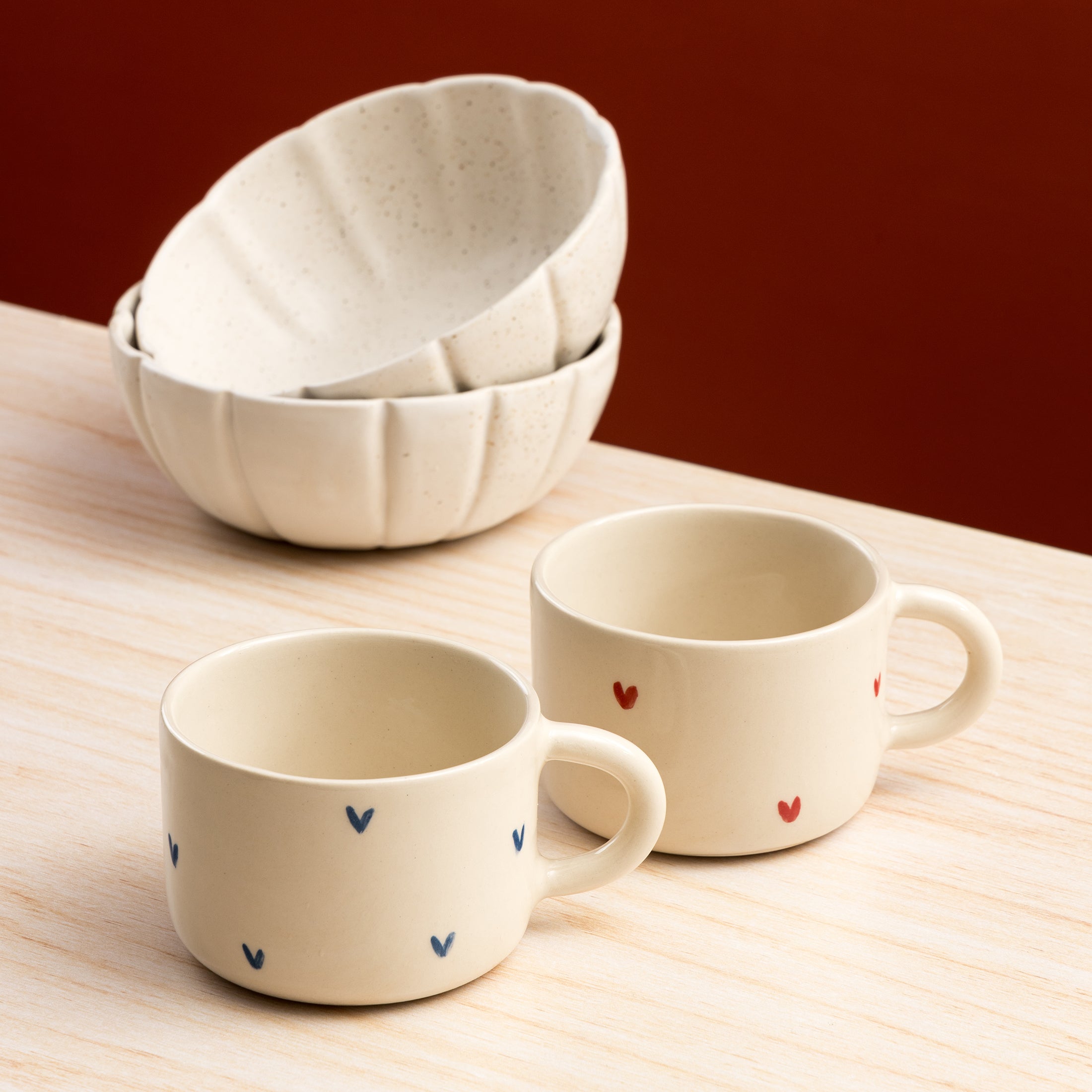 Herring & Bones - Concept Store Joyeux - Jeda Céramique - Mugs - Tasse "Coeur"