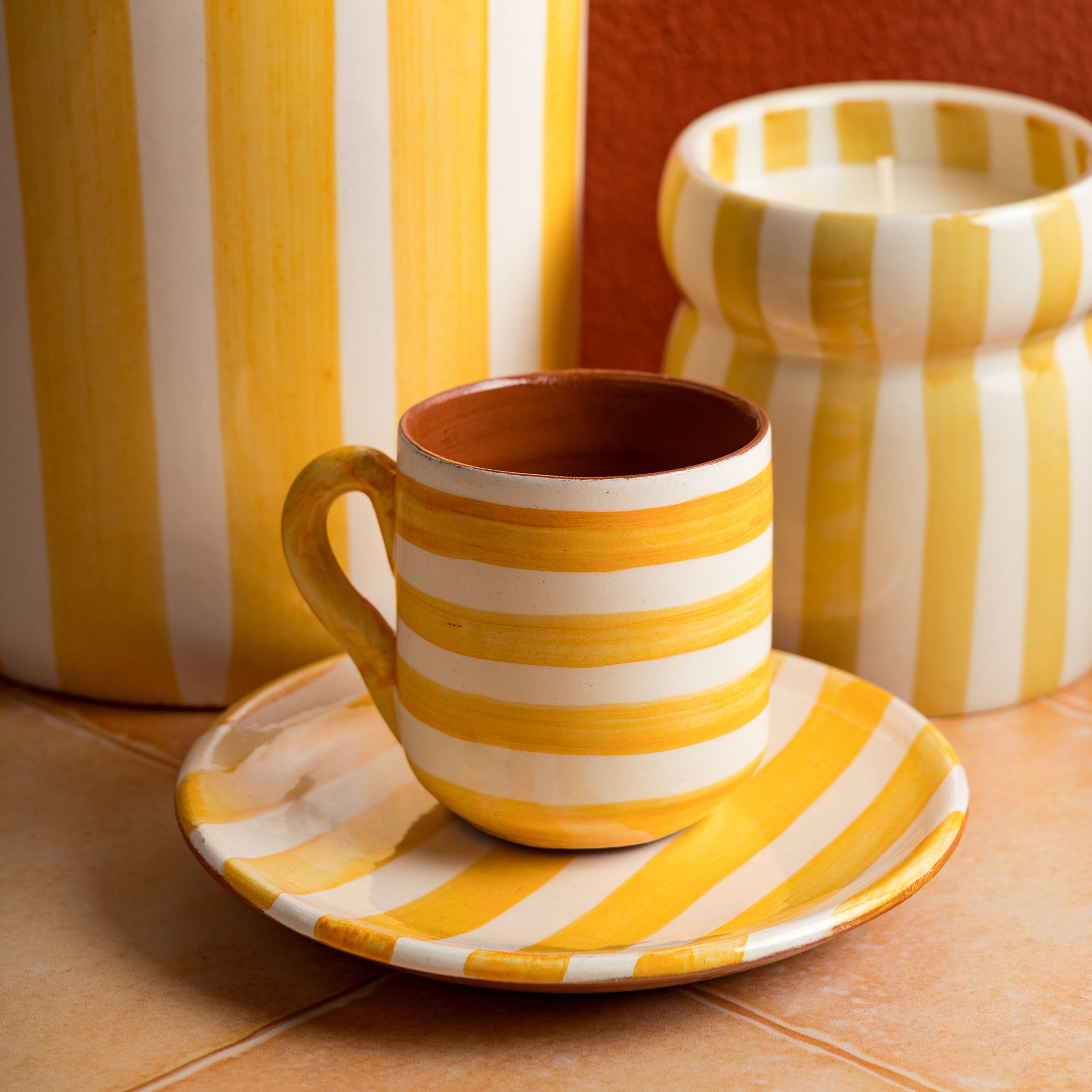 Herring & Bones - Concept Store Joyeux - Casa Cubista - Tasses - Tasse à espresso et sa sous-tasse "Bold"