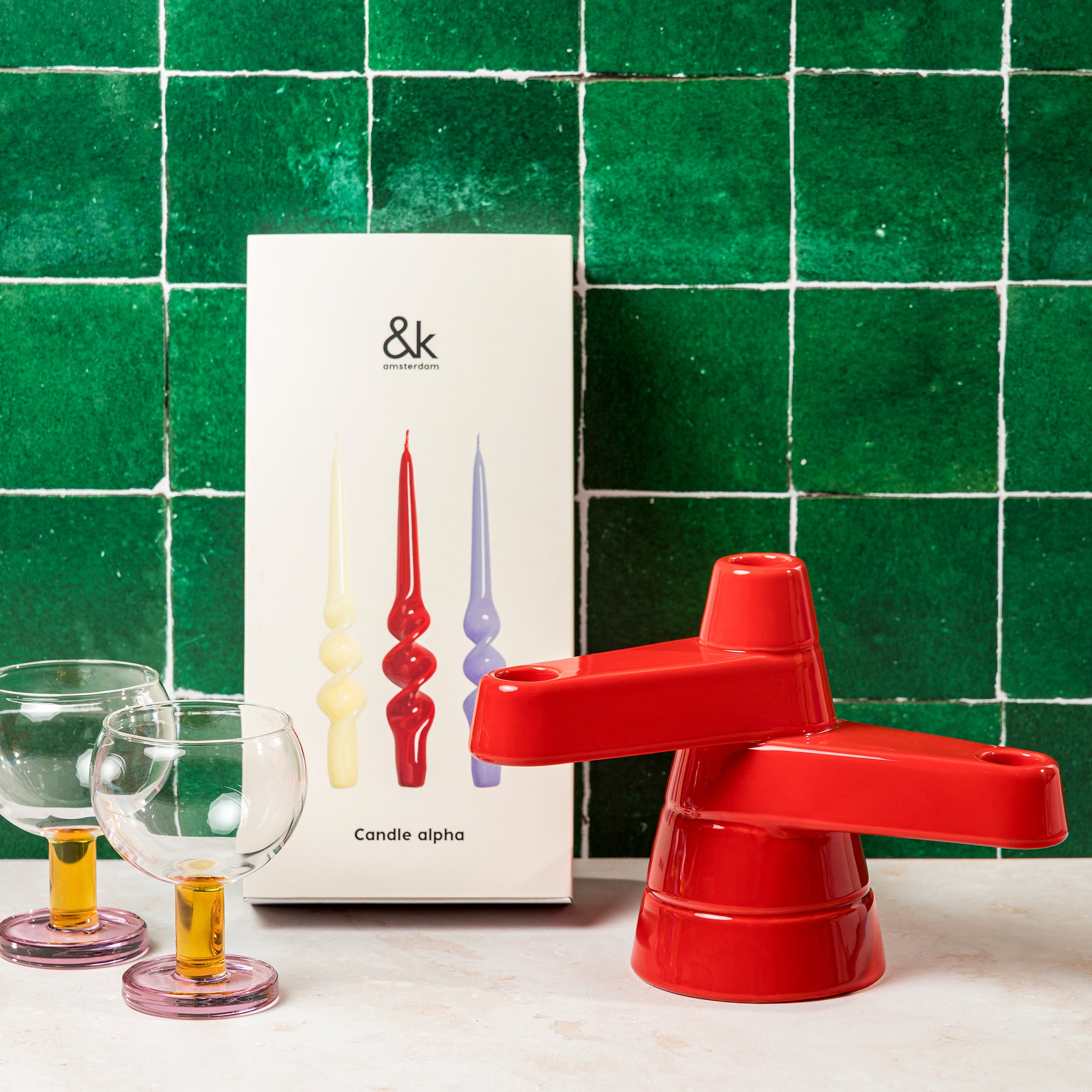 Herring & Bones - Concept Store Joyeux - &klevering - Bougeoirs - Grand bougeoir "Brute"