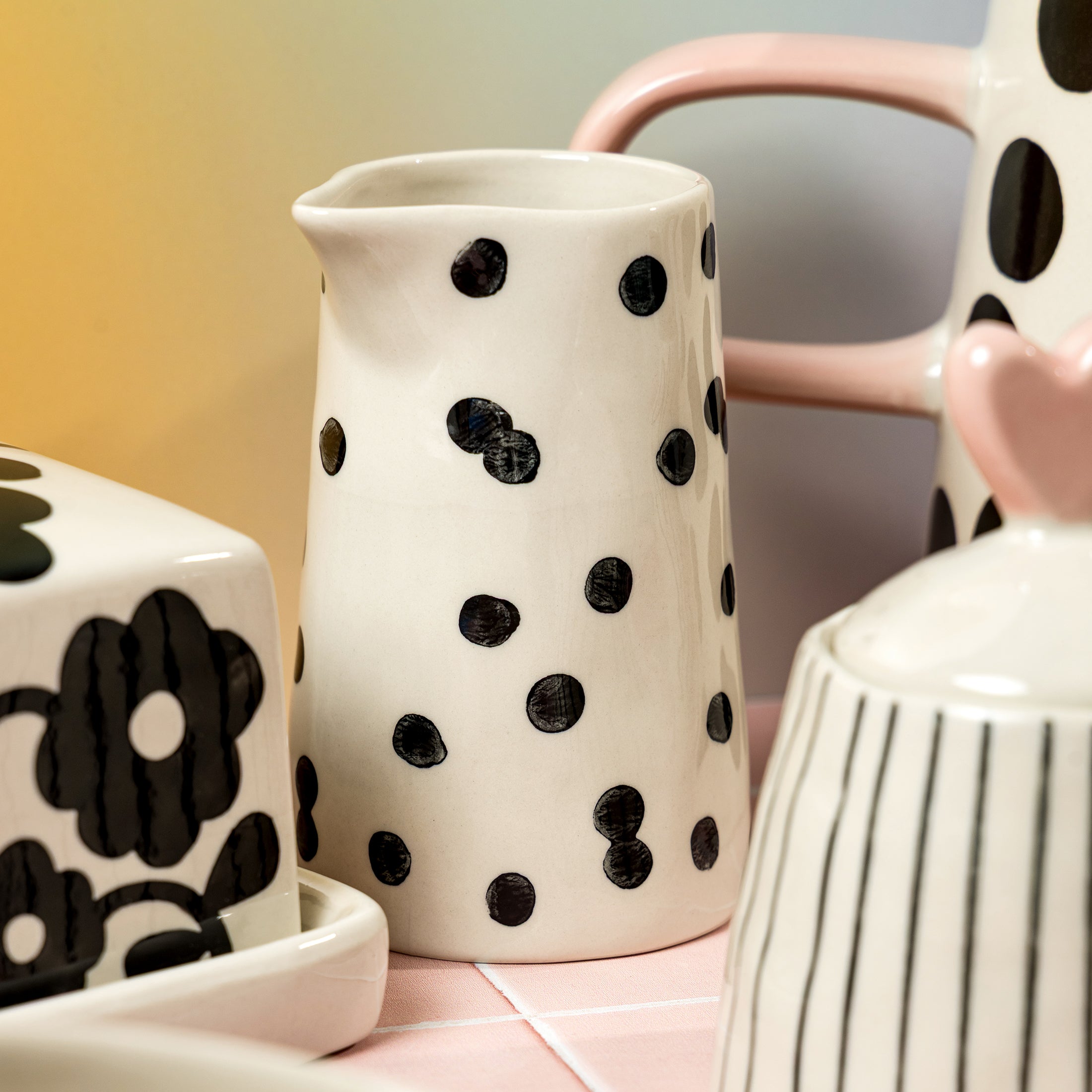 Herring & Bones - Concept Store Joyeux - Caroline Gardner - Pots - Petit pichet "Dotty"