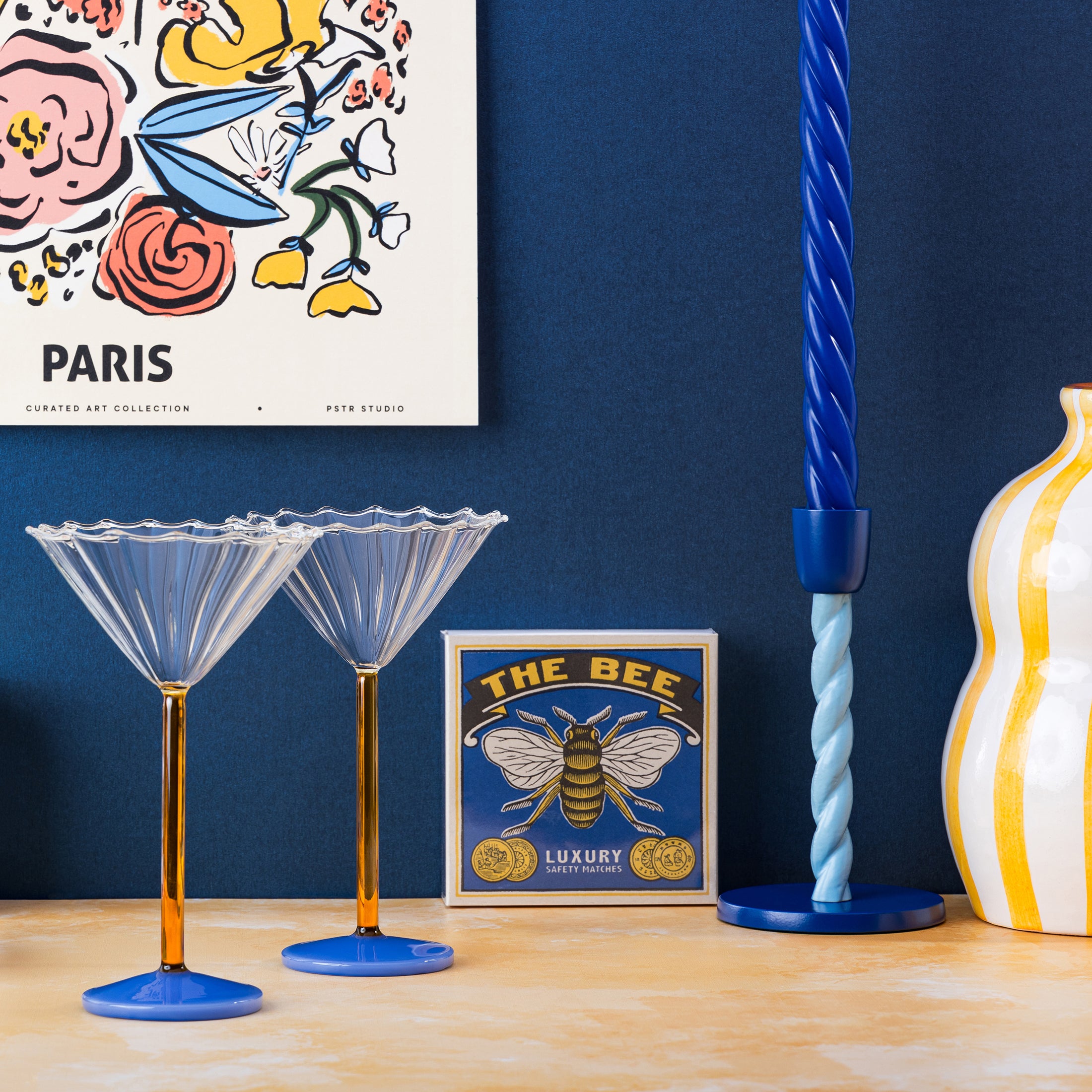 Herring & Bones - Concept Store Joyeux - &klevering - Bougeoirs - Bougeoir "Helix" - Moyen