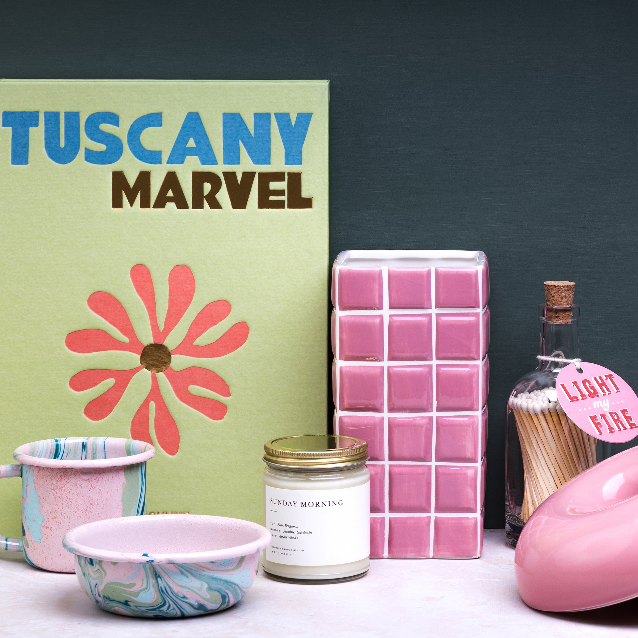 Herring & Bones - Concept Store Joyeux - Bornn - Mugs - Mug émaillé "New Marble"