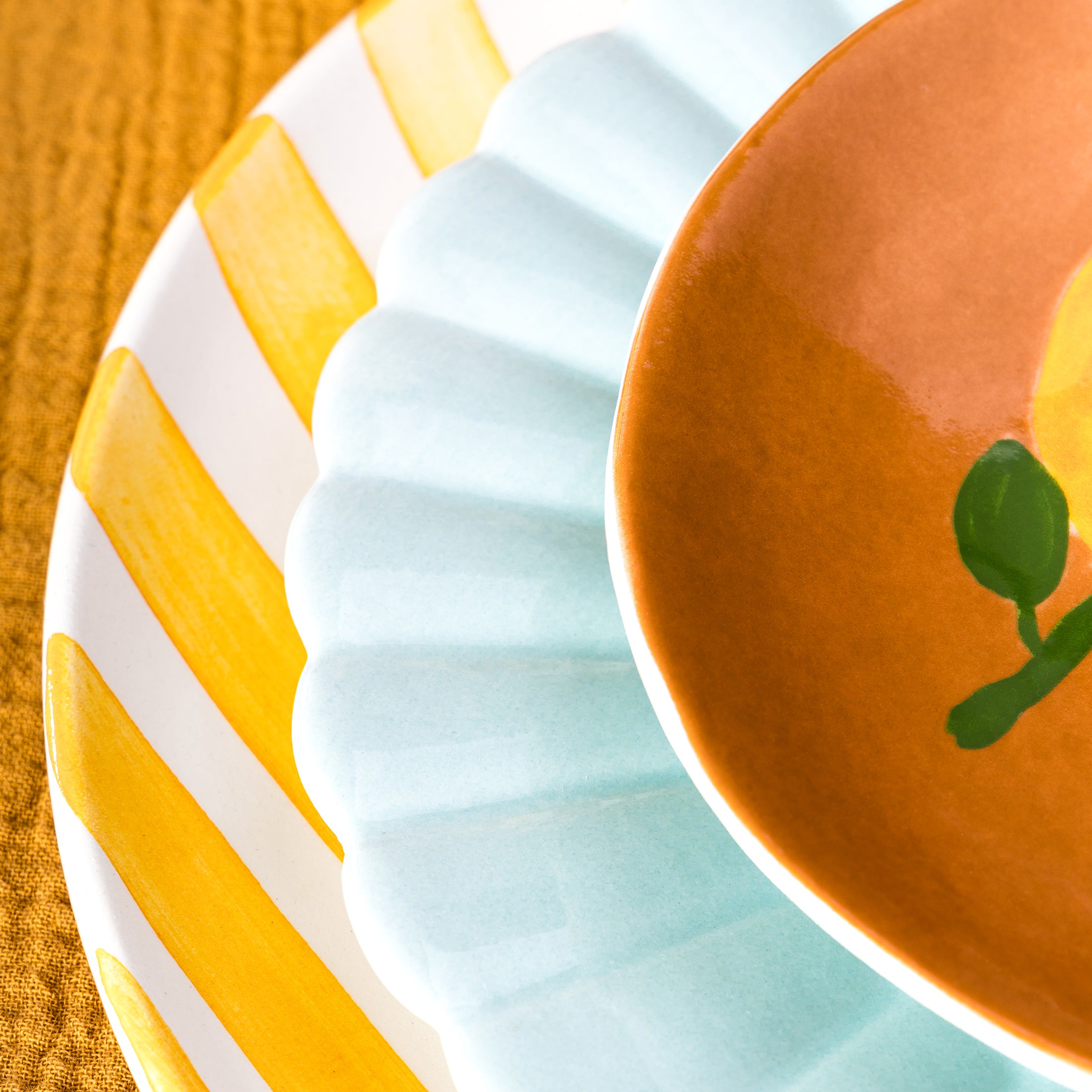 Herring & Bones - Concept Store Joyeux - Casa Cubista - Assiettes - Assiette plate "Bold"