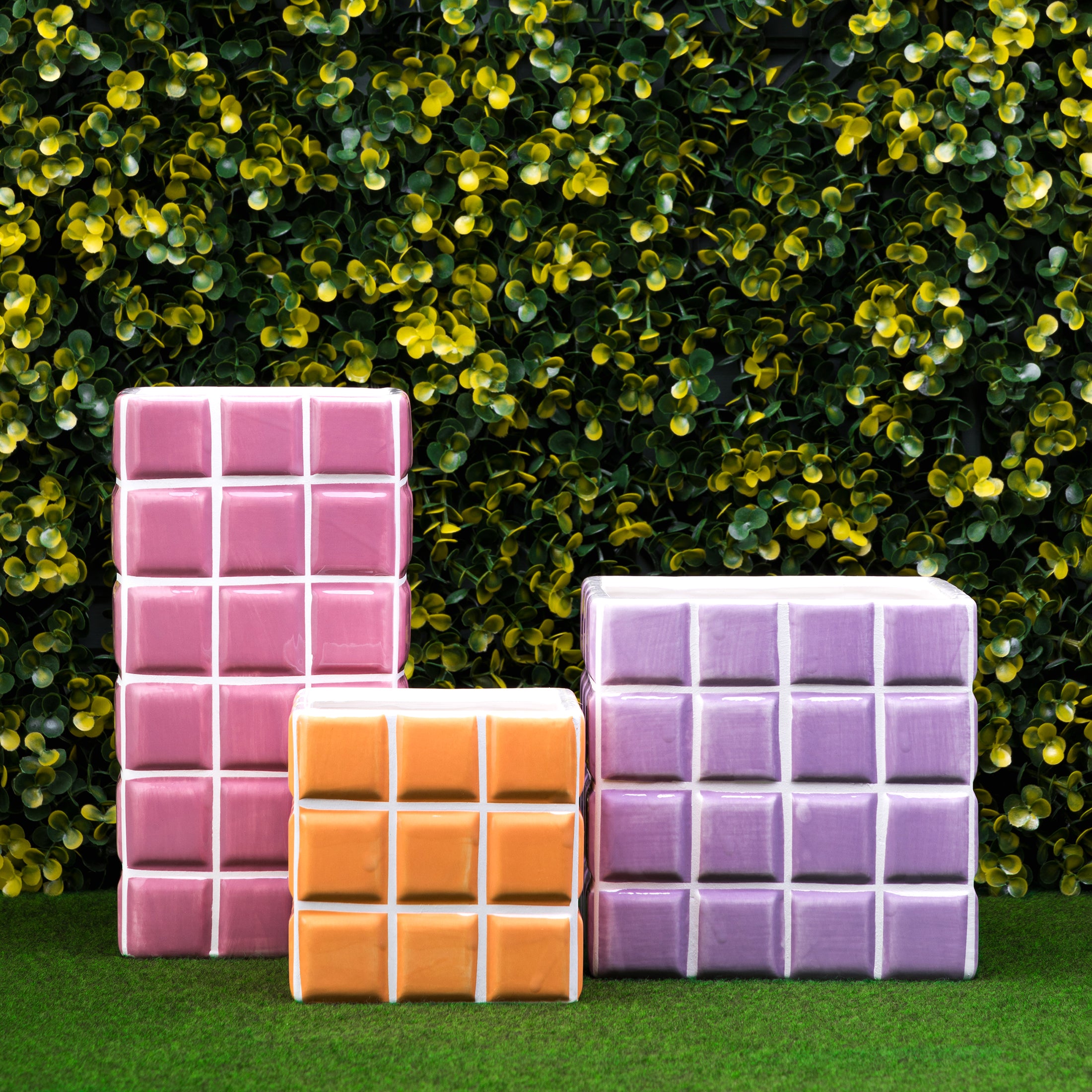 Herring & Bones - Concept Store Joyeux - &klevering - Cache-pots et accessoires - Cache-pot "Tile"