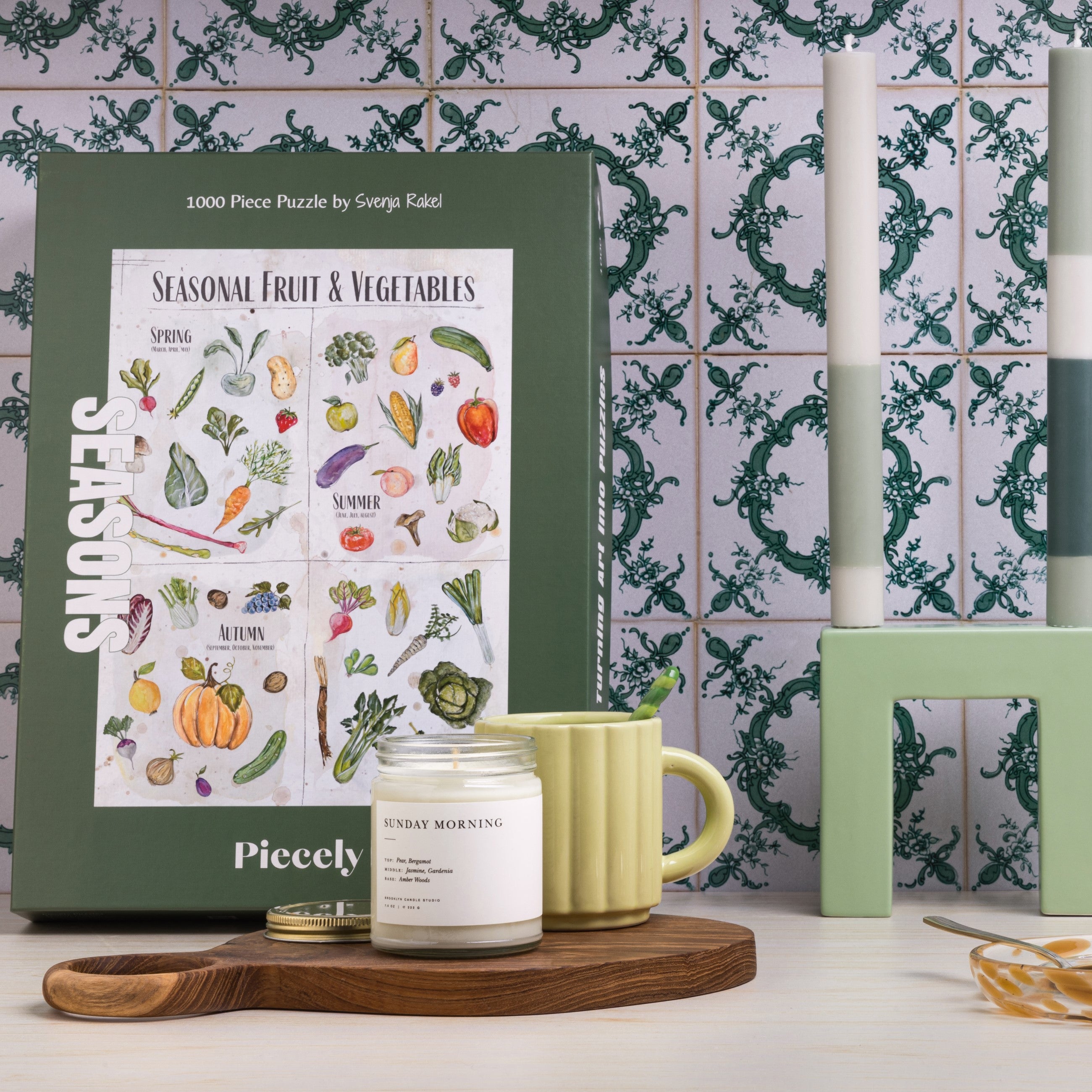Herring & Bones - Concept Store Joyeux - Brooklyn Candle Studio - Bougies Parfumées - Bougie Minimalist "Sunday Morning"
