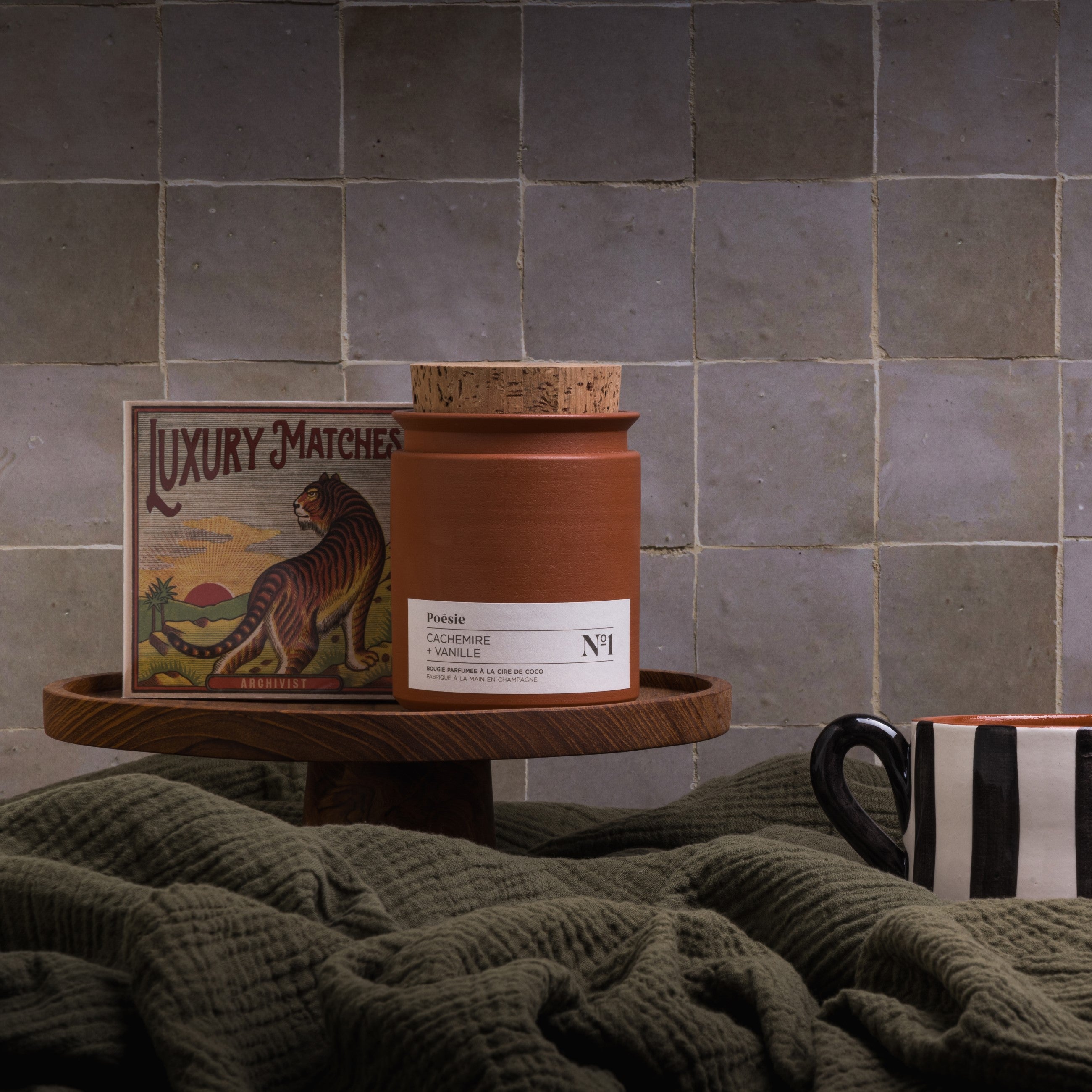 Herring & Bones - Concept Store Joyeux - Les Pensionnaires - Plaids - Plaid en double gaze de coton
