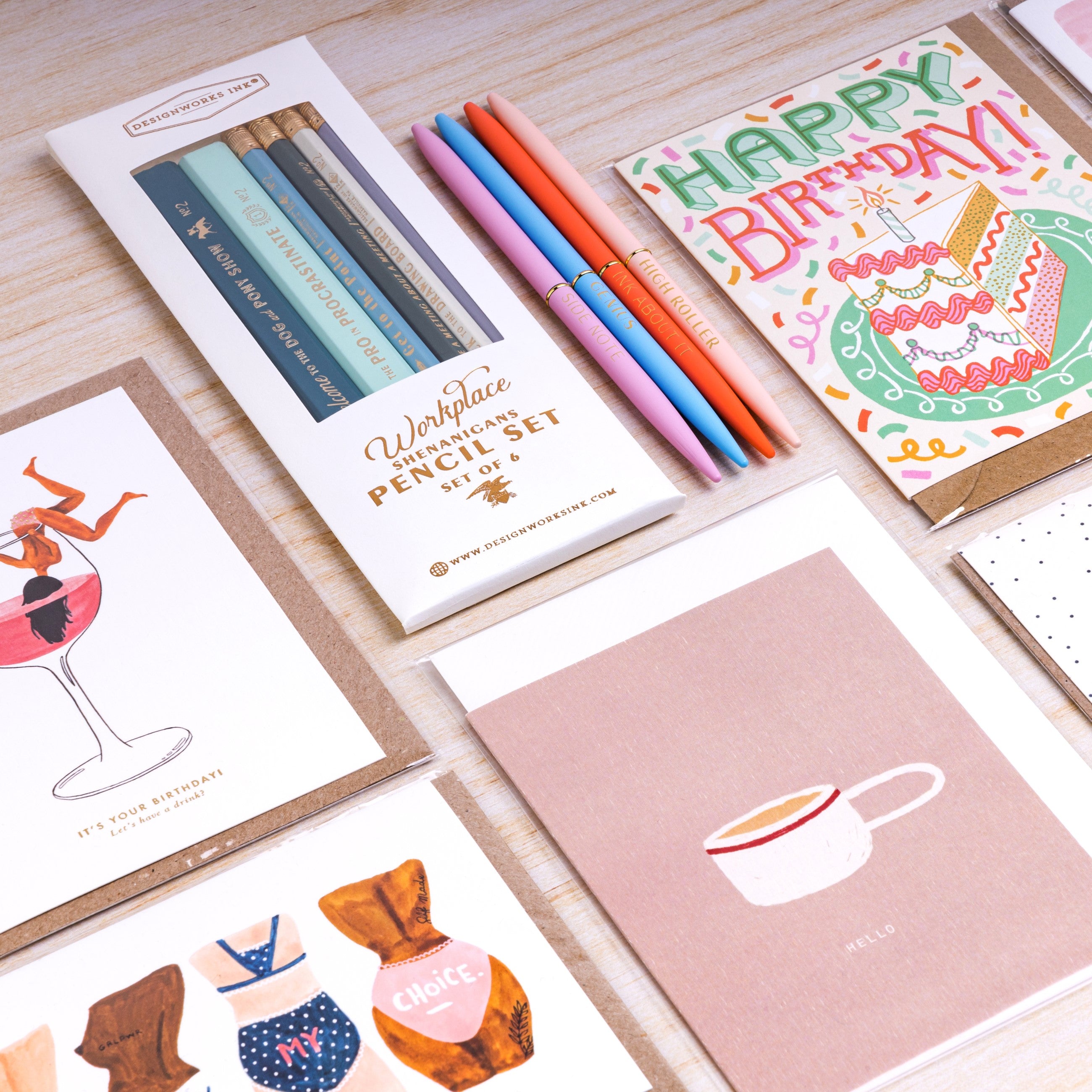 Herring & Bones - Concept Store Joyeux - Jacqueline Colley - Cartes - Carte gateau d'anniversaire "Slice of Cake"