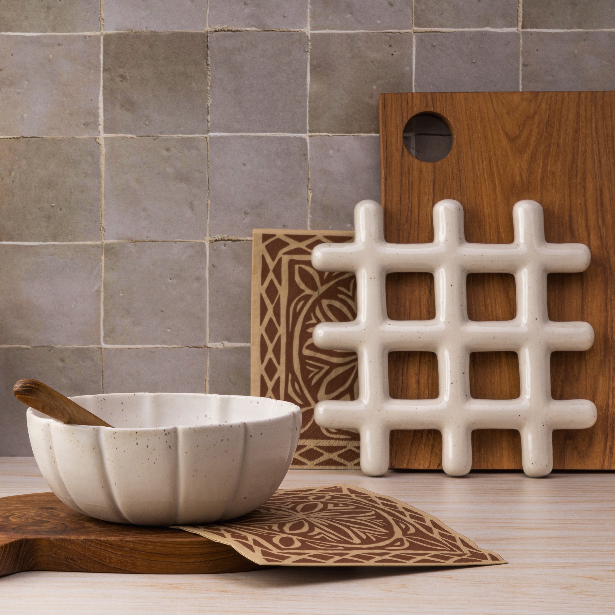 Herring & Bones - Concept Store Joyeux - Original Home - Planches - Planche à découper en bois "Rectangle"