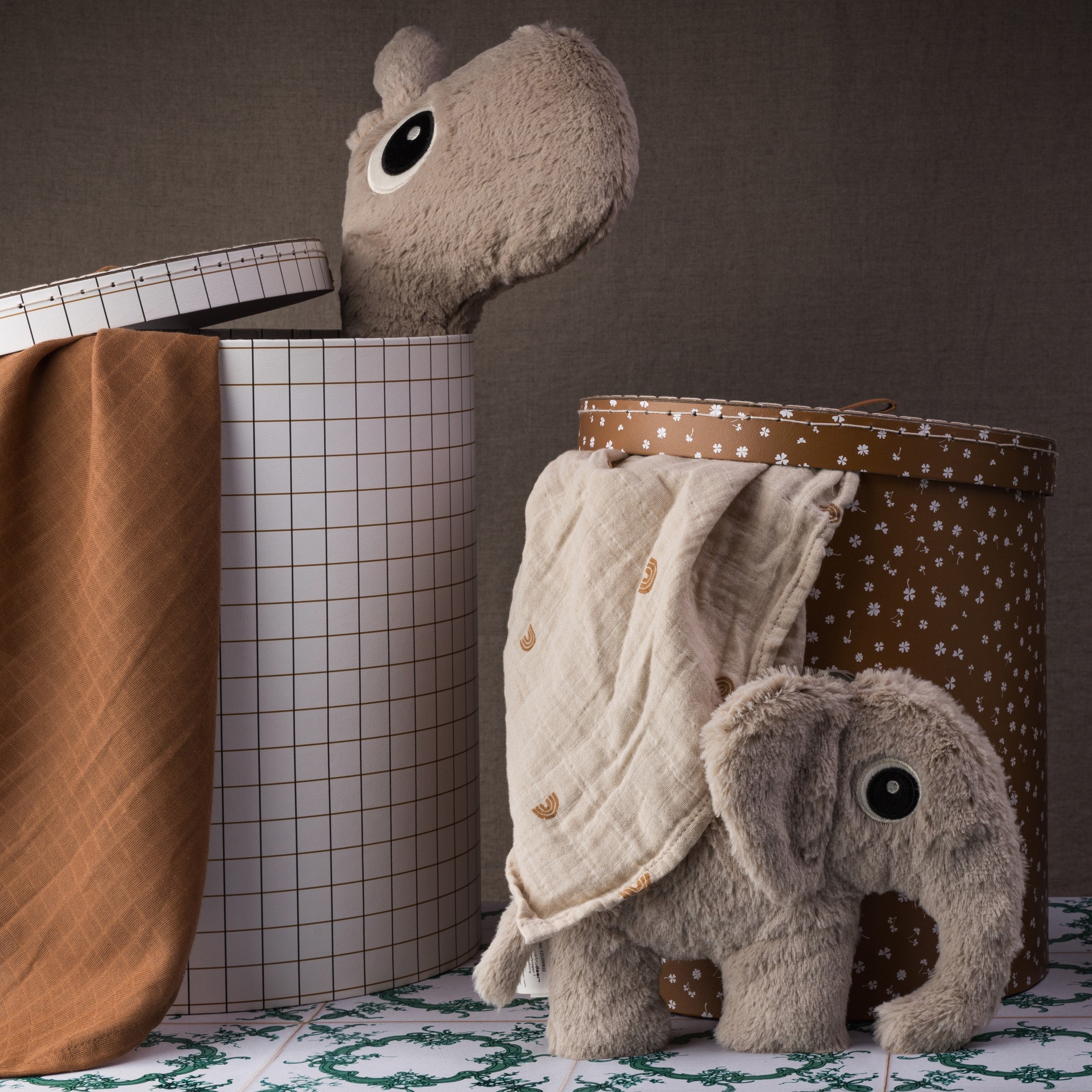 Herring & Bones - Concept Store Joyeux - OYOY Mini - Langes - Lot de 2 langes "Yummy"