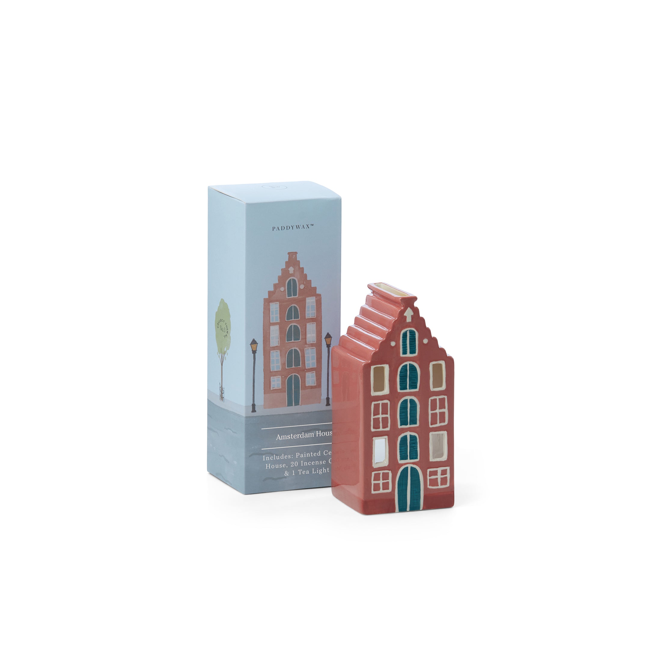 Herring & Bones - Concept Store Joyeux - Designworks Collective - Allumettes - Photophore porte-encens "Amsterdam House"