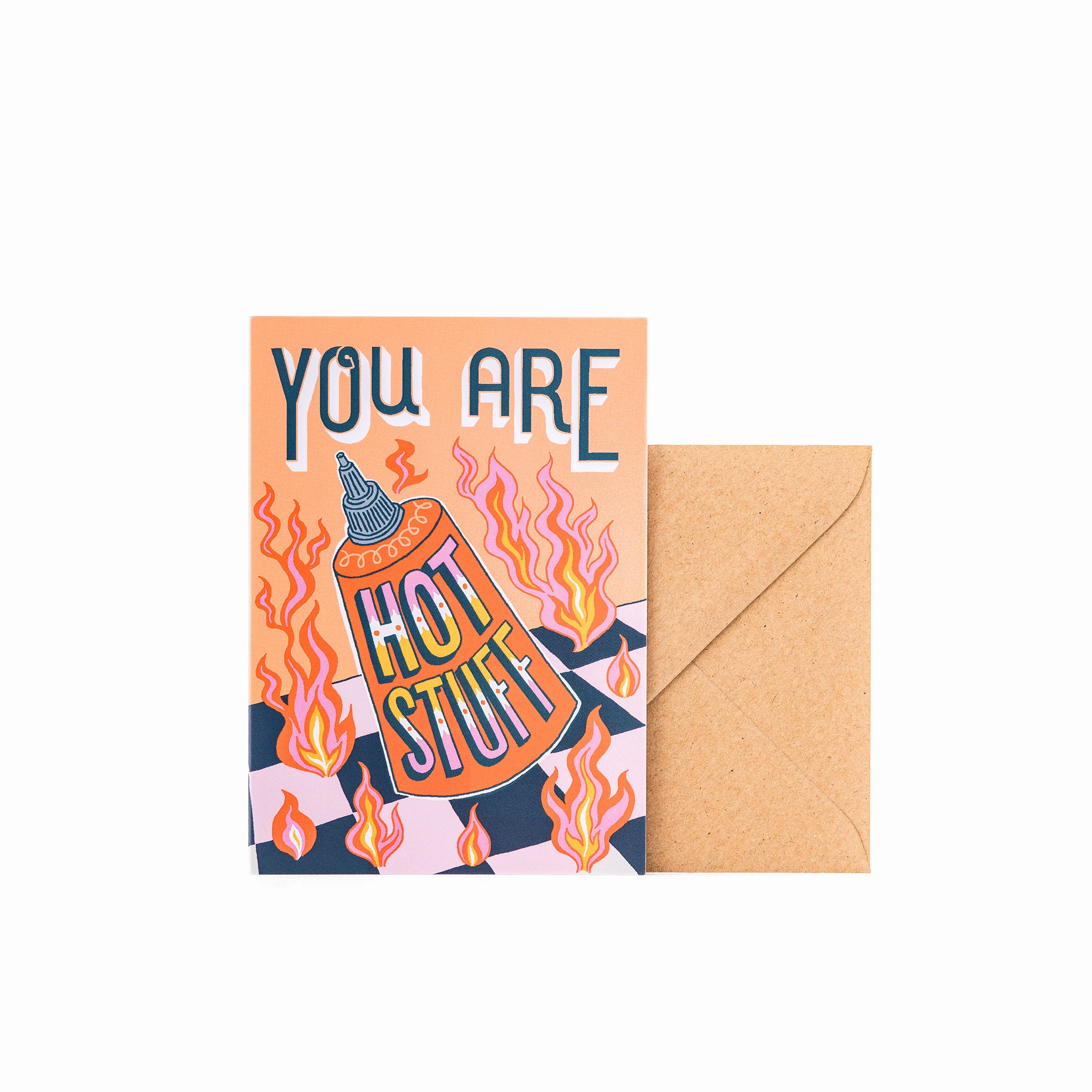 Herring & Bones - Concept Store Joyeux - Jacqueline Colley - Cartes - Carte "Hot Stuff"