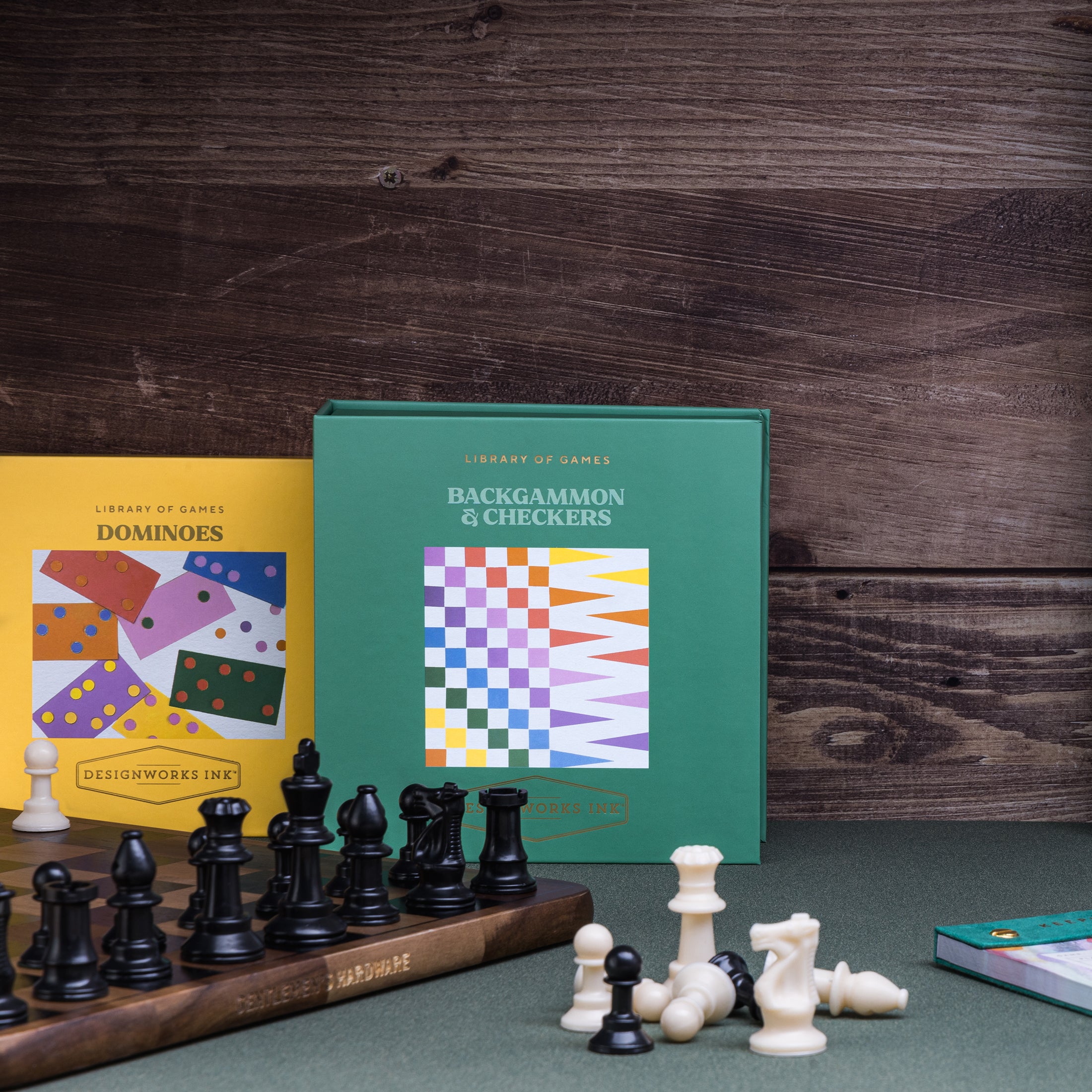 Herring & Bones - Concept Store Joyeux - Designworks Collective - Jeux de société - Jeu de Dames / Backgammon