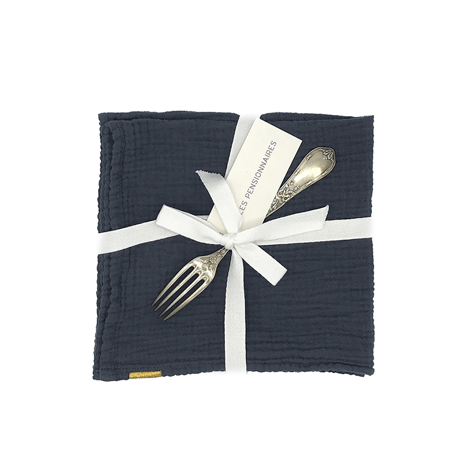 Herring & Bones - Concept Store Joyeux - Les Pensionnaires - Serviettes de table - Lot de 2 serviettes de table en double gaze de coton