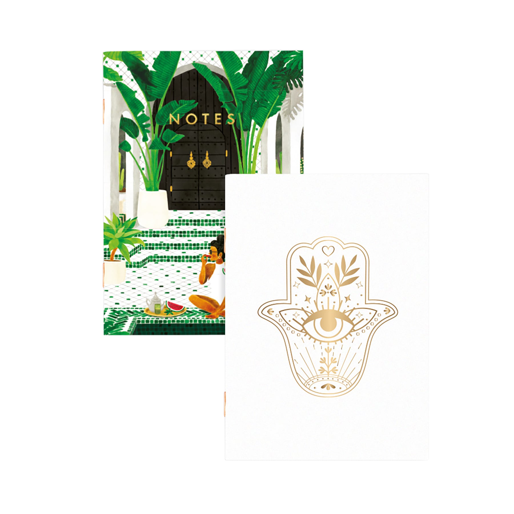 Herring & Bones - Concept Store Joyeux - All The Ways To Say - Carnets - Lot de 2 petits carnets "Medina"