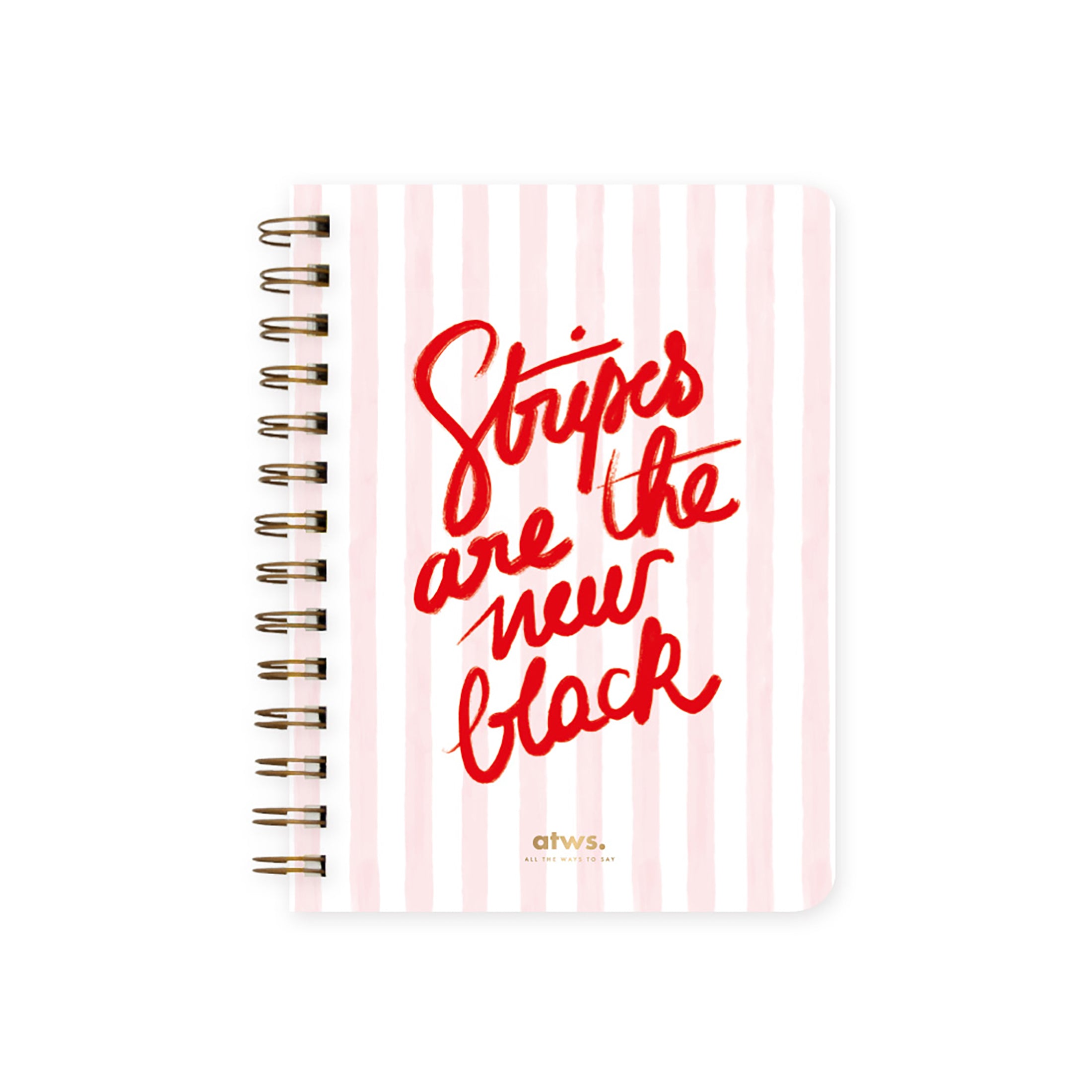 Herring & Bones - Concept Store Joyeux - All The Ways To Say - Carnets - Carnet à spirale "Stripes"
