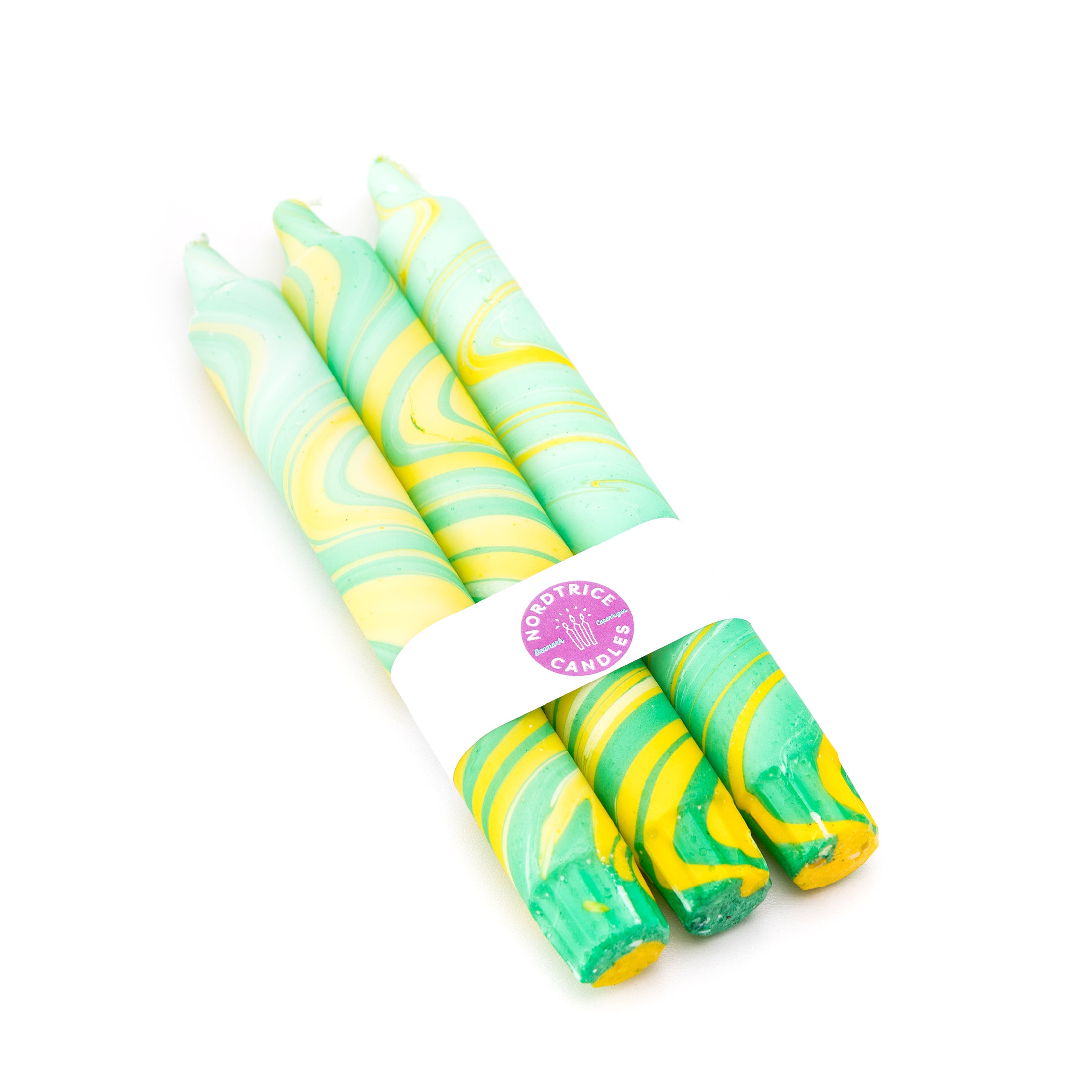 Herring & Bones - Concept Store Joyeux - Nordtrice - - Lot de 3 bougies "Marbre Vert"