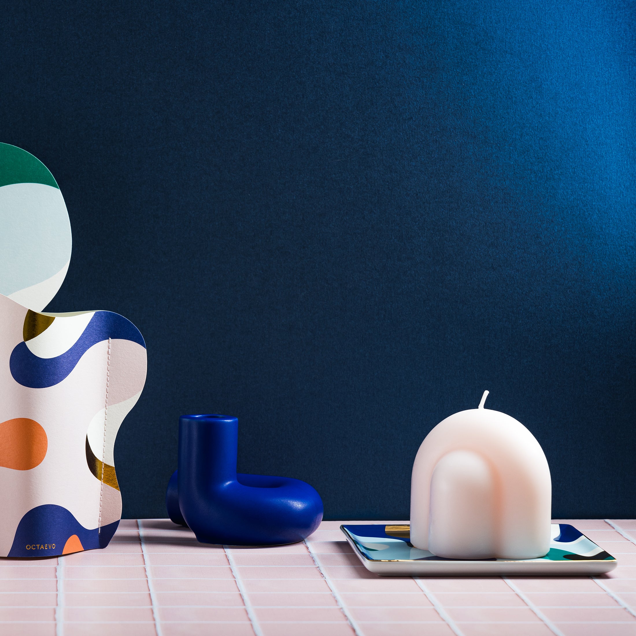 Herring & Bones - Concept Store Joyeux - Octaevo - Objets Déco - Petit plateau en céramique "Gaia"