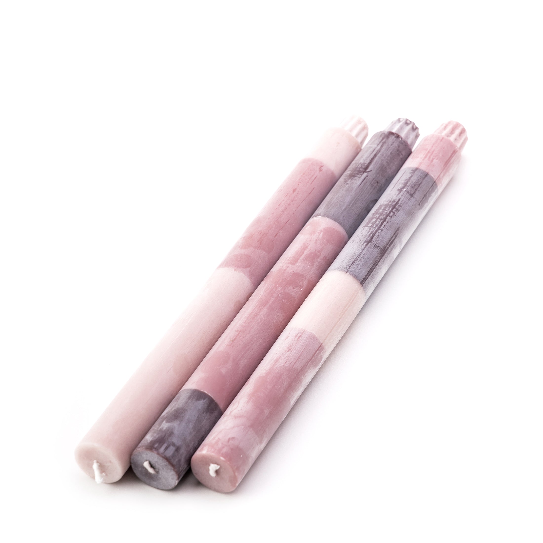 Herring & Bones - Concept Store Joyeux - Original Home - Bougies Déco - Lot de 3 grandes bougies colorées