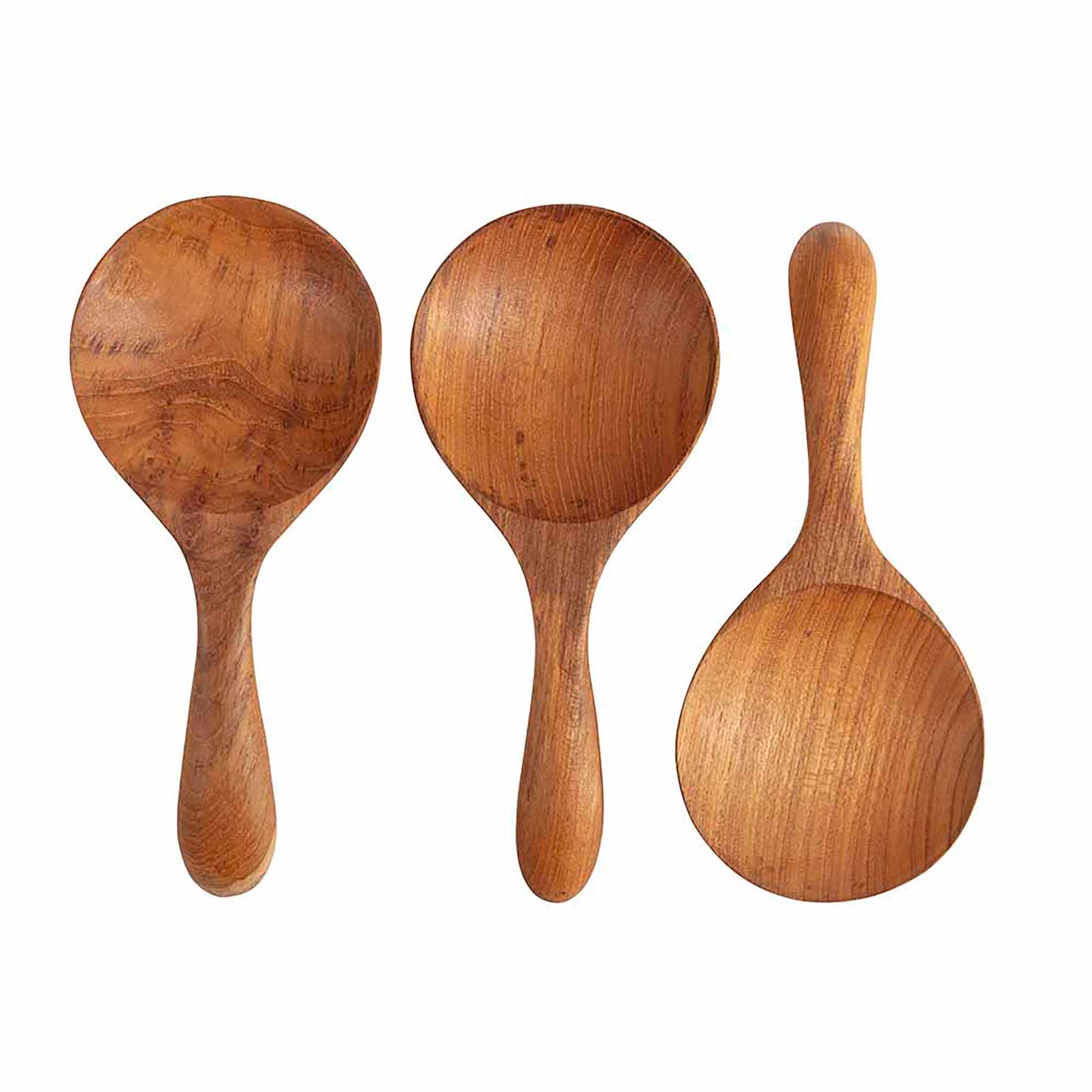 Herring & Bones - Concept Store Joyeux - Original Home - Ustensiles - Lot de 3 cuillères de cuisine en bois recyclé