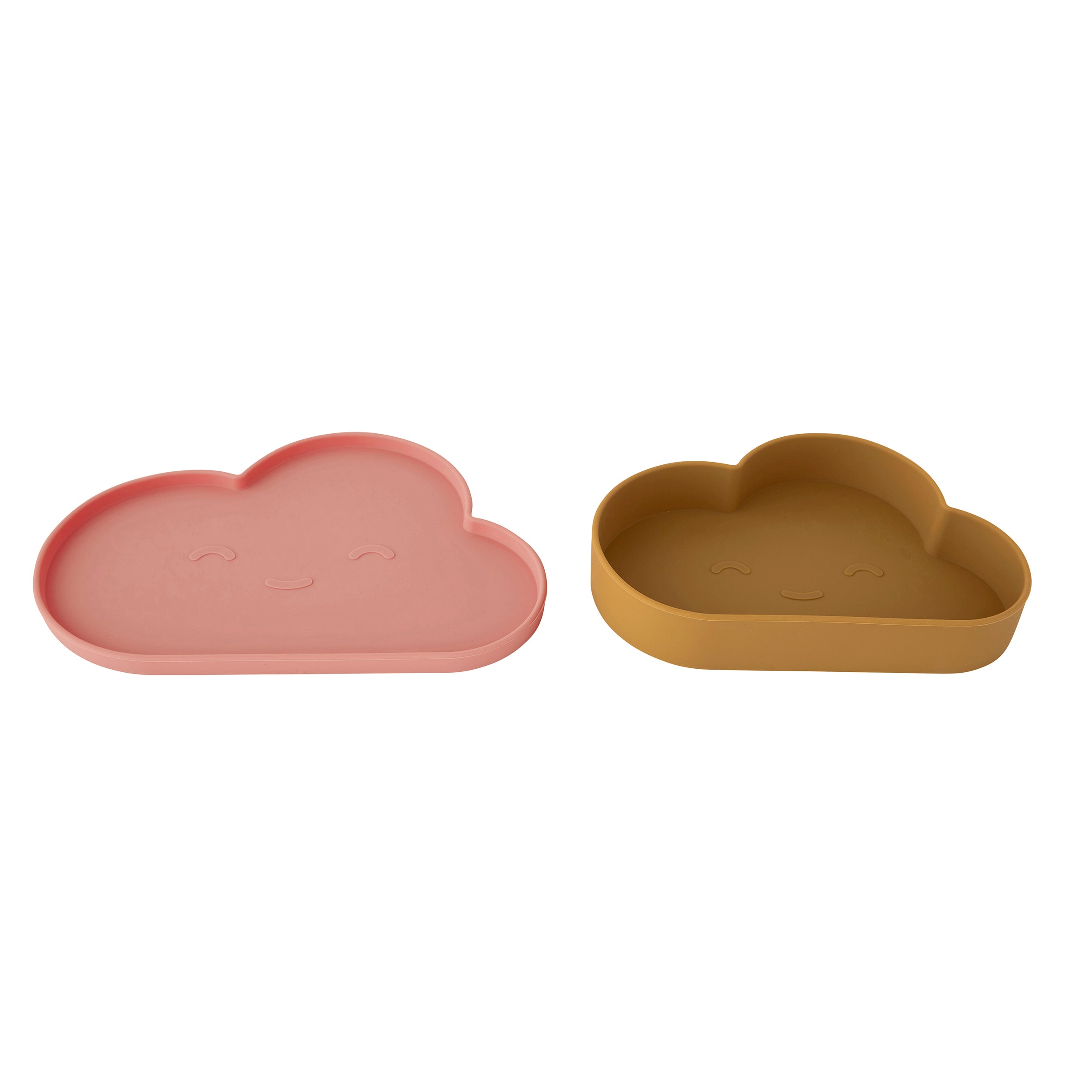 Herring & Bones - Concept Store Joyeux - OYOY Mini - Assiettes Enfant - Ensemble assiette et bol en silicone "Nuage"