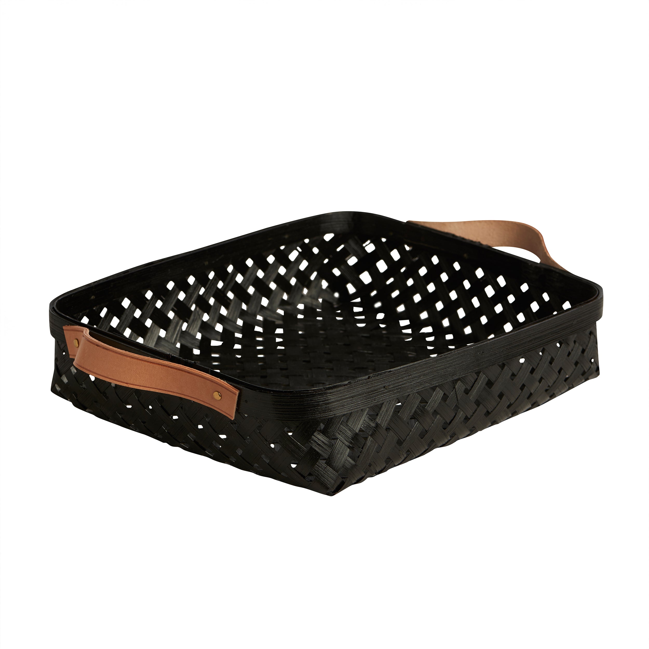 Herring & Bones - Concept Store Joyeux - OYOY - Paniers - Panier en bambou et cuir "Sporta"