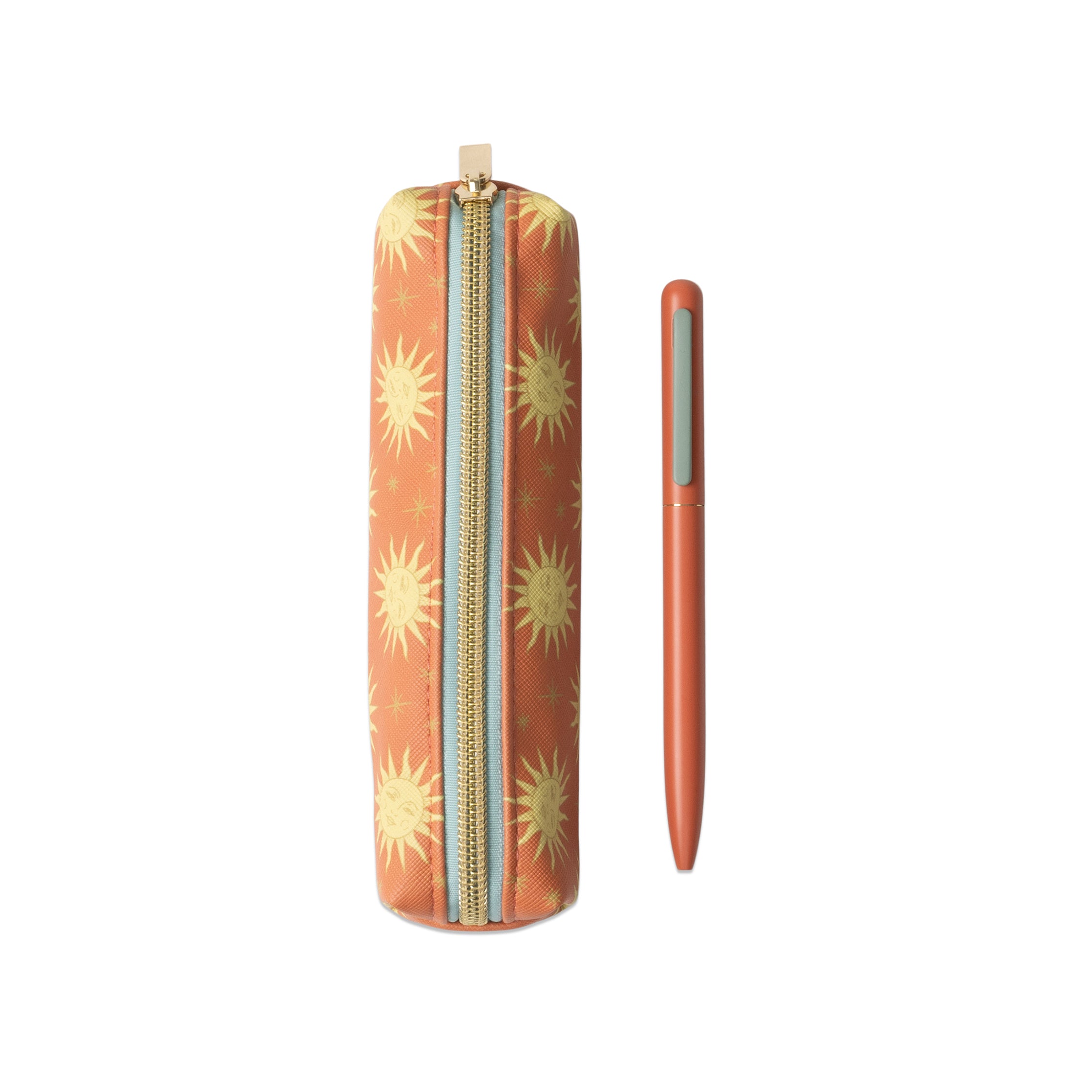 Herring & Bones - Concept Store Joyeux - Designworks Collective - Stylos - Coffret trousse & stylo "Terracotta Sun"