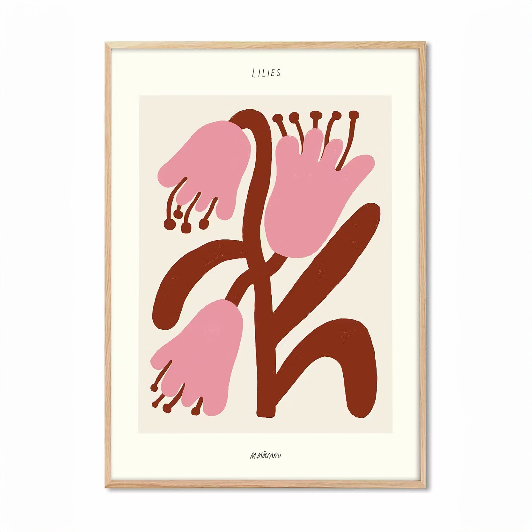 Herring & Bones - Concept Store Joyeux - PSTR Studio - Affiches et posters - Affiche MADELEN "Lilies"