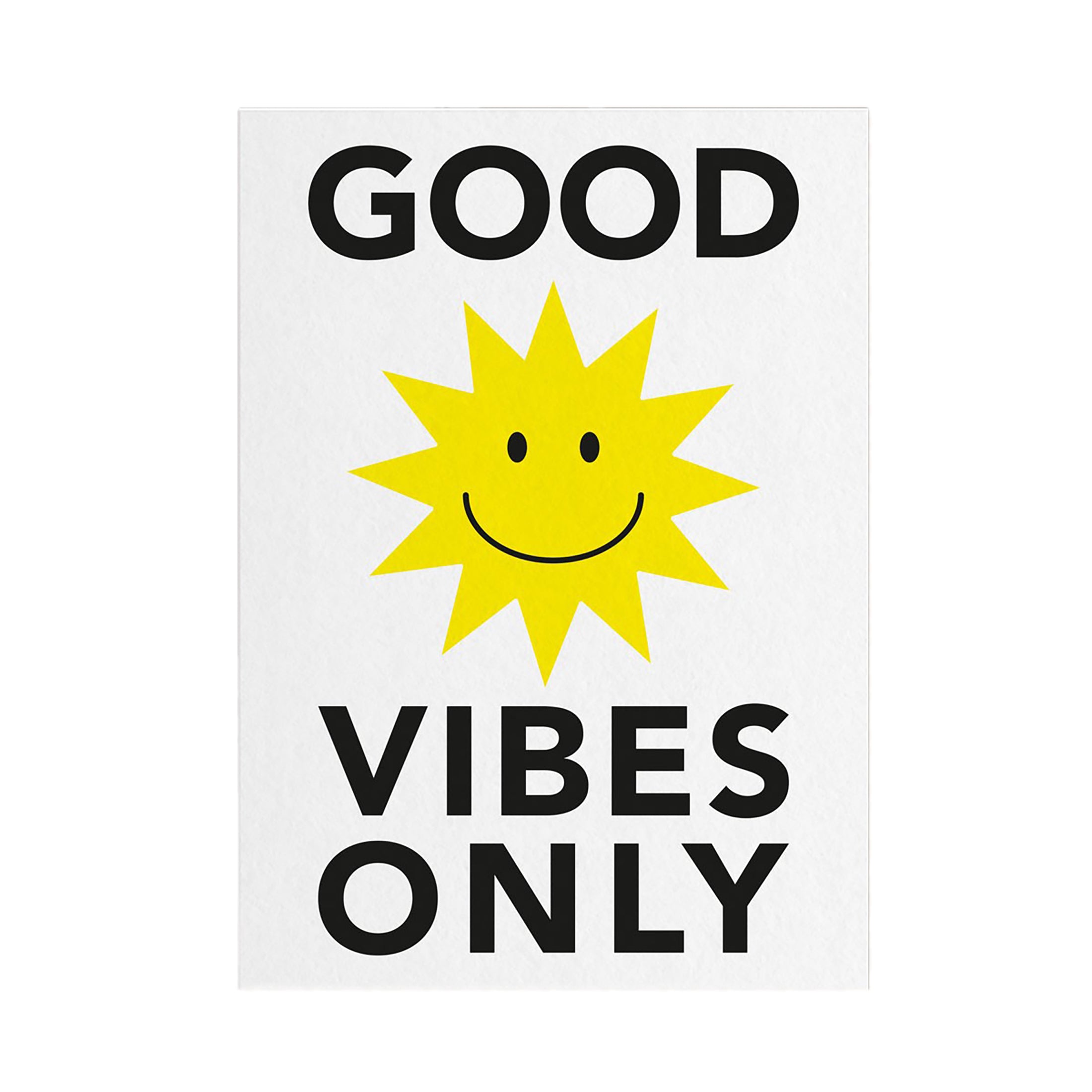 Herring & Bones - Concept Store Joyeux - Papier and Co. - Affiches et posters - Affiche "Good Vibes Only"